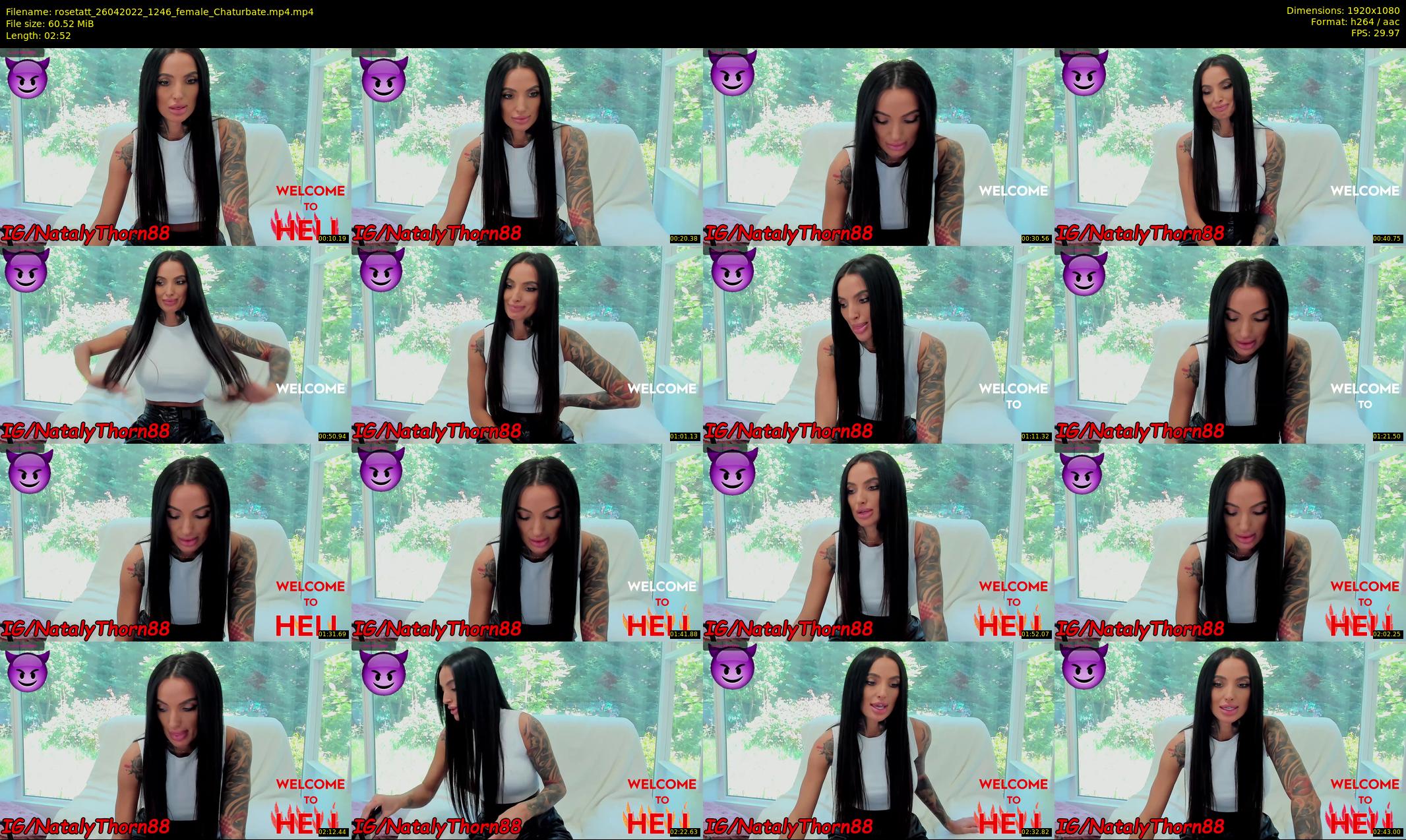 rosetatt — 3 minute Chaturbate female cam show recording, 1080p, Apr 26, 2022