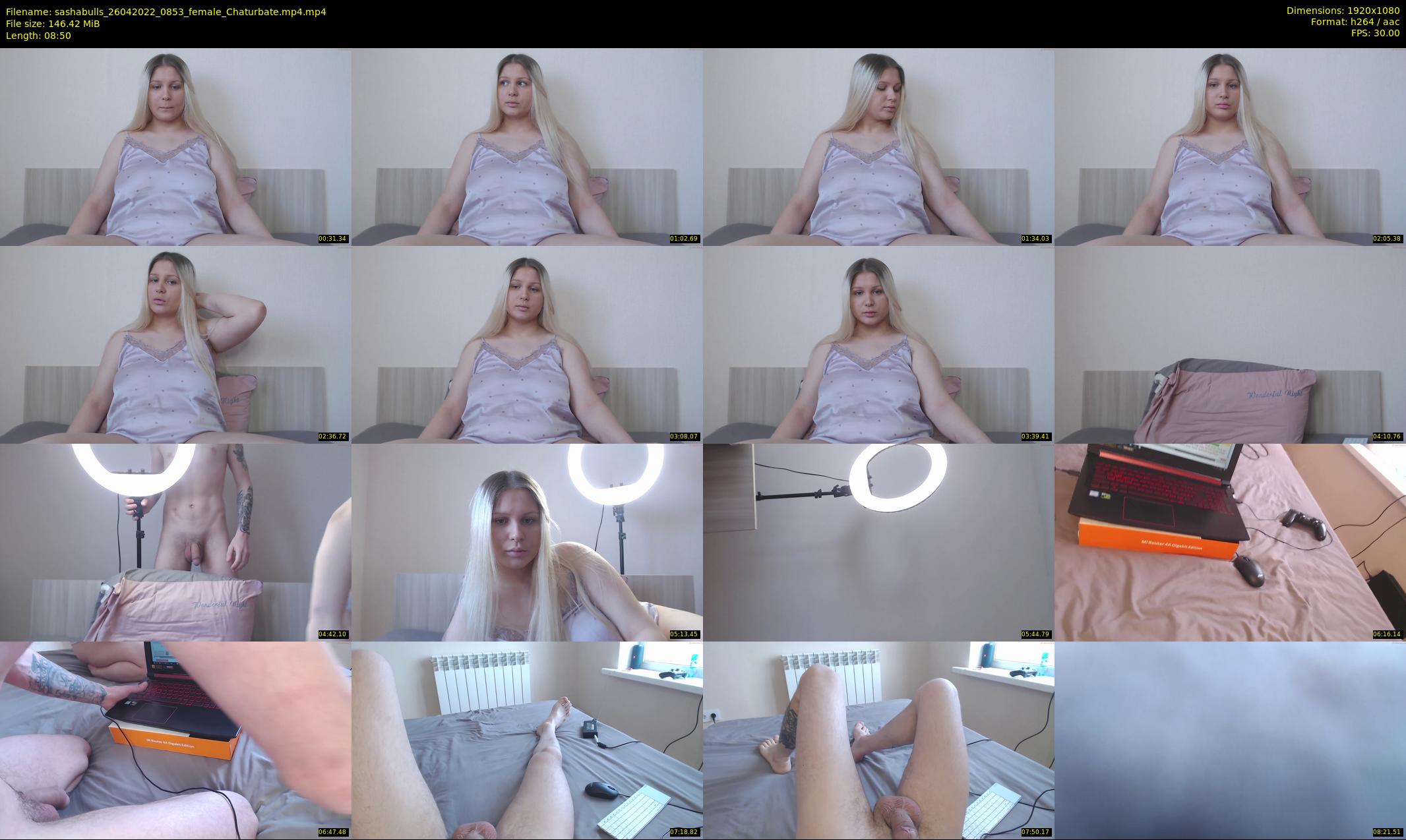 sashabulls — 9 minute Chaturbate couple cam show recording, 1080p, Apr 26, 2022