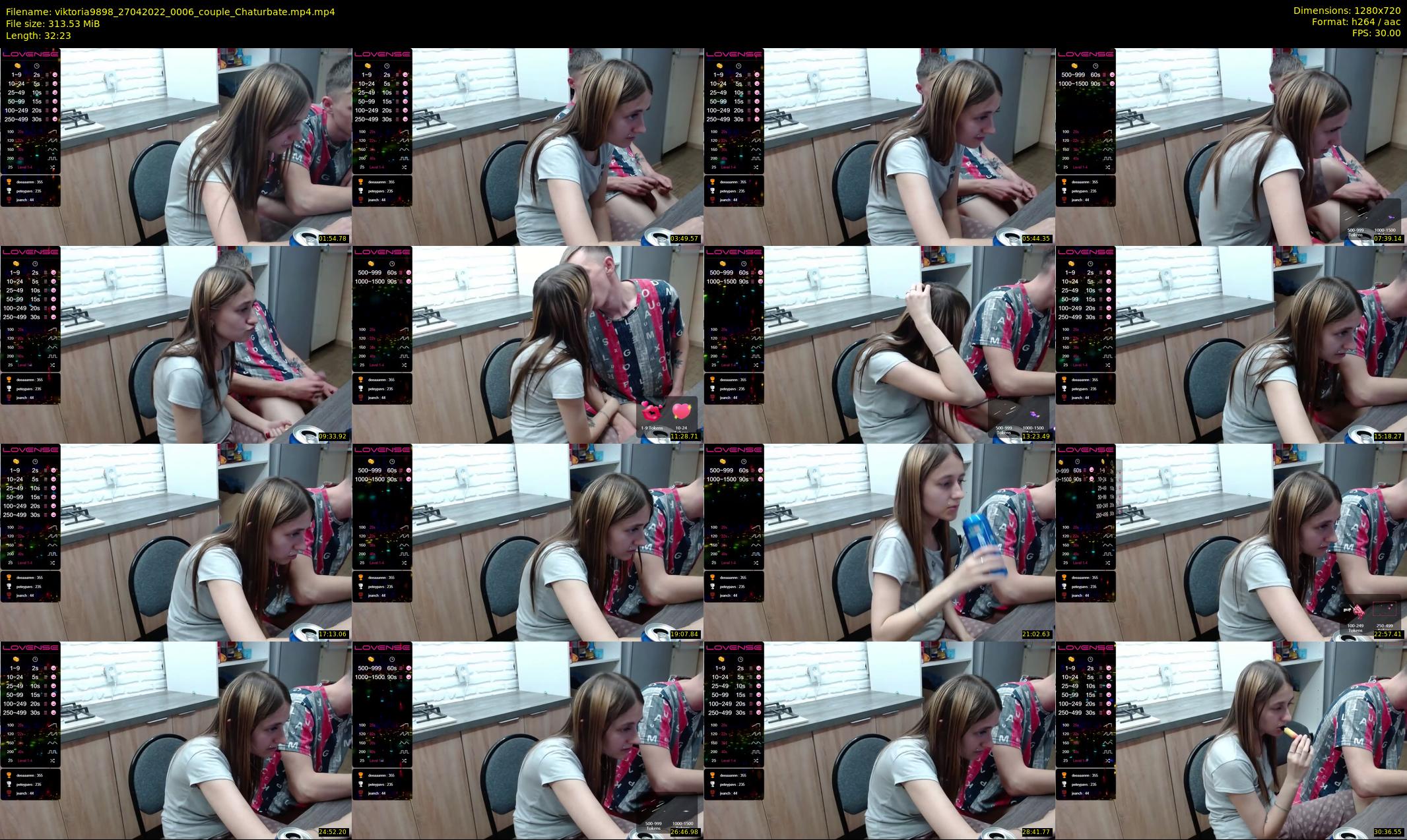 viktoria9898 — 33 minute Chaturbate couple cam show recording, 720p, Apr 27, 2022