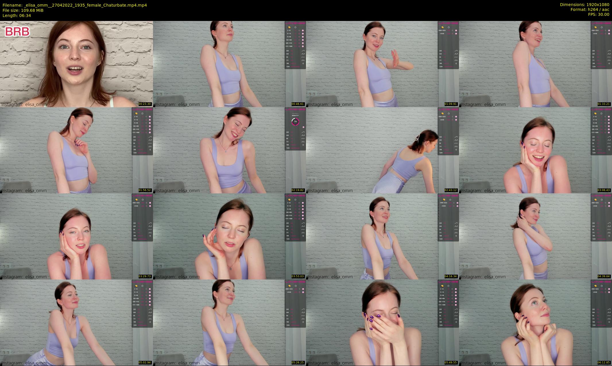 _elisa_omm_ — 7 minute Chaturbate female cam show recording, 1080p, Apr 27, 2022