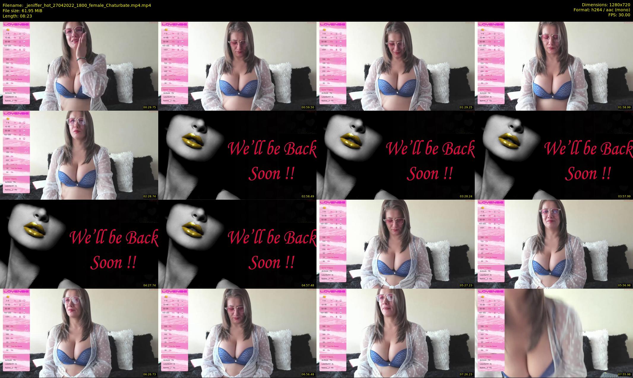 _jeniffer_hot — 9 minute Chaturbate female cam show recording, 720p, Apr 27, 2022