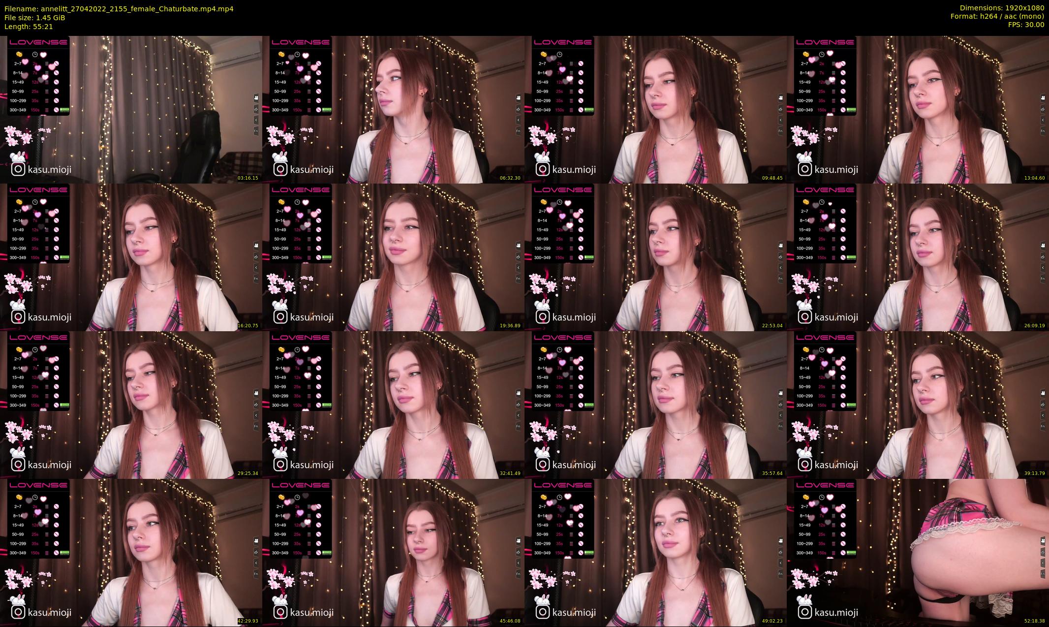 annelitt — 56 minute Chaturbate female cam show recording, 1080p, Apr 27, 2022