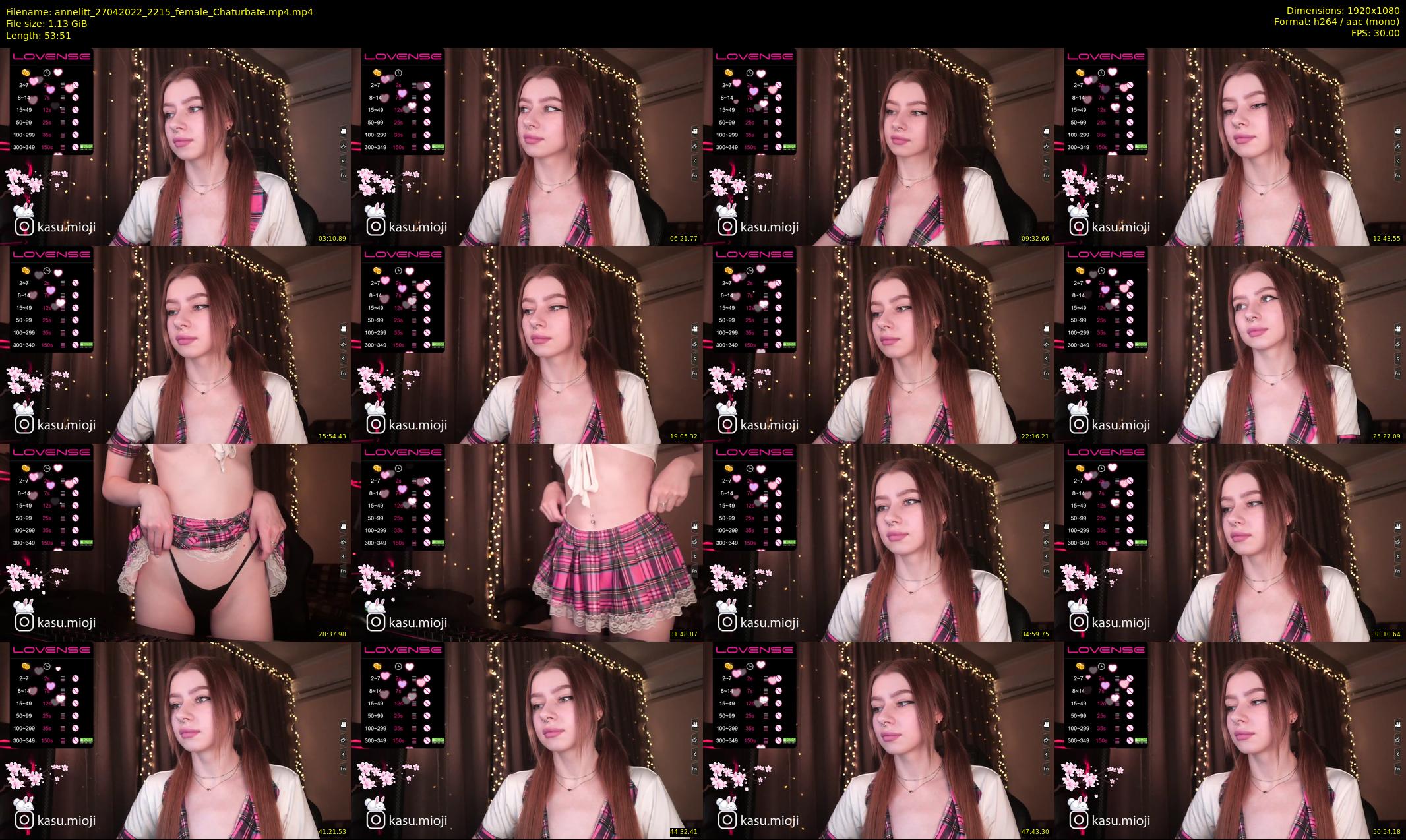 annelitt — 54 minute Chaturbate female cam show recording, 1080p, Apr 27, 2022