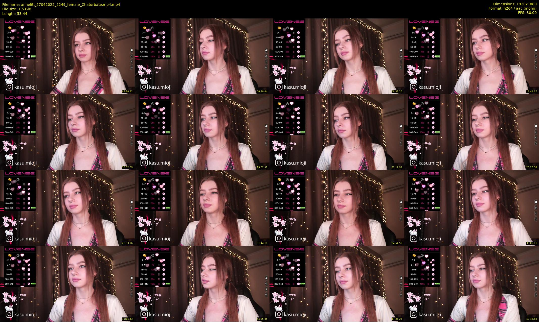 annelitt — 54 minute Chaturbate female cam show recording, 1080p, Apr 27, 2022