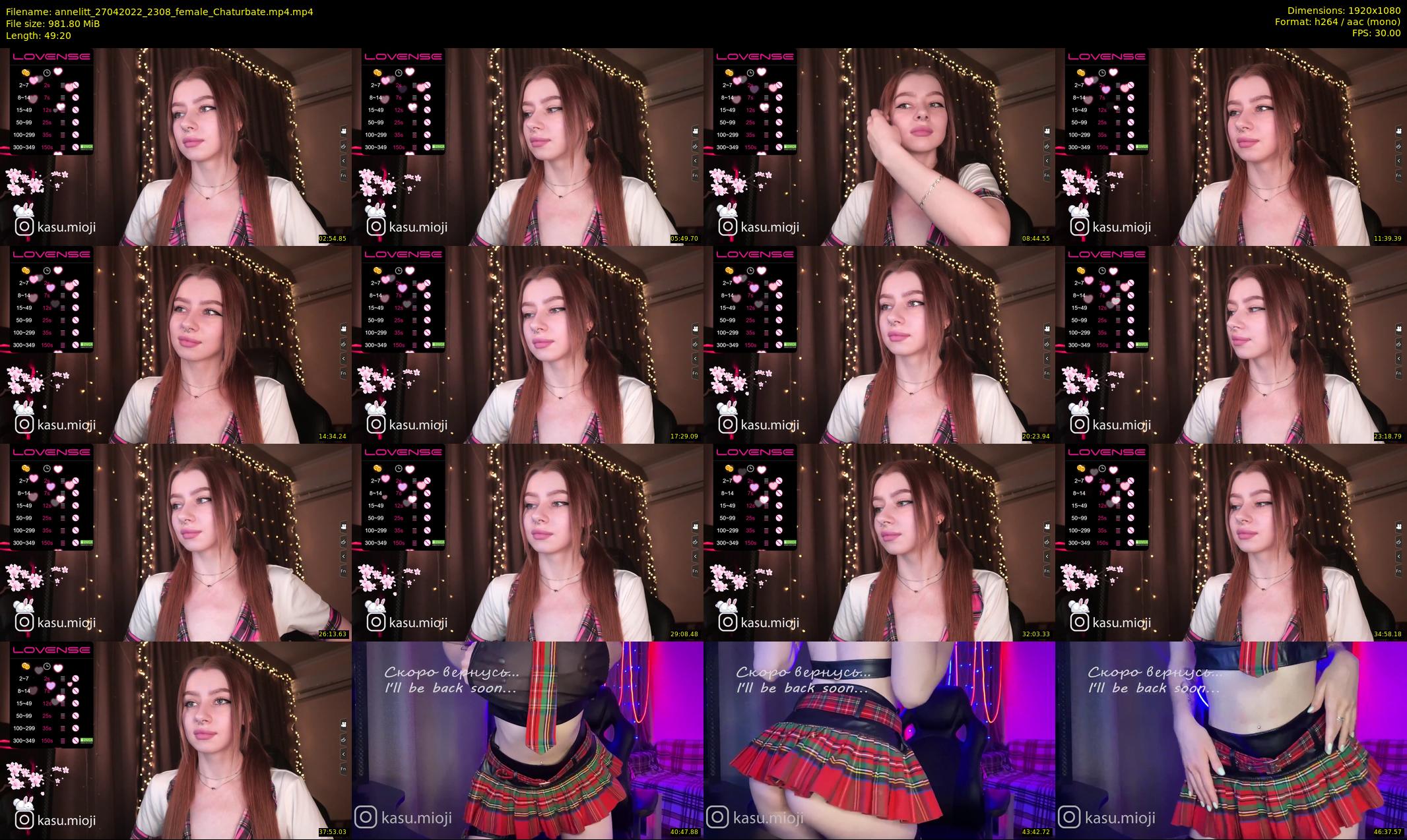 annelitt — 50 minute Chaturbate female cam show recording, 1080p, Apr 27, 2022