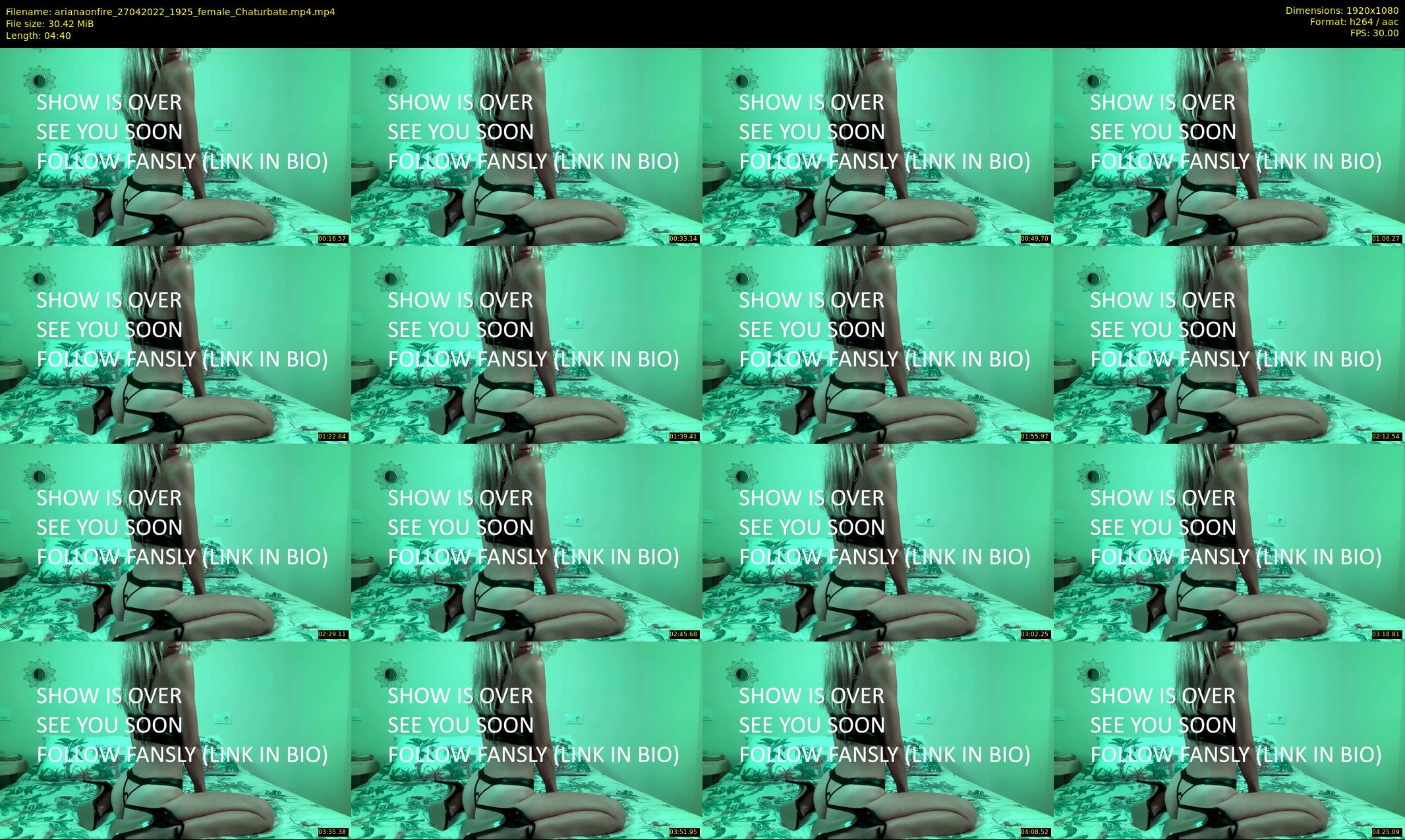 arianaonfire — 5 minute Chaturbate couple cam show recording, 1080p, Apr 27, 2022