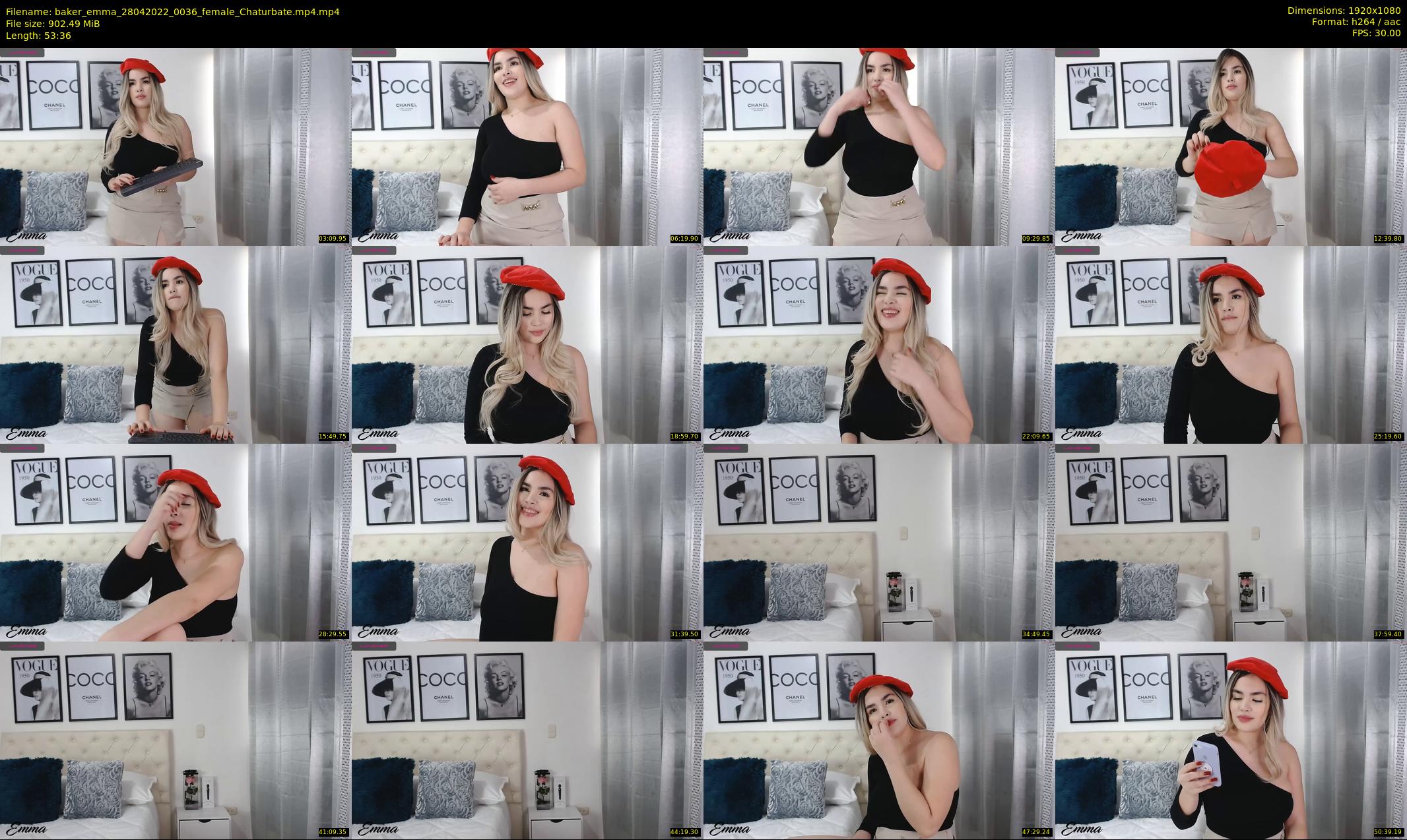 baker_emma — 54 minute Chaturbate female cam show recording, 1080p, Apr 28, 2022