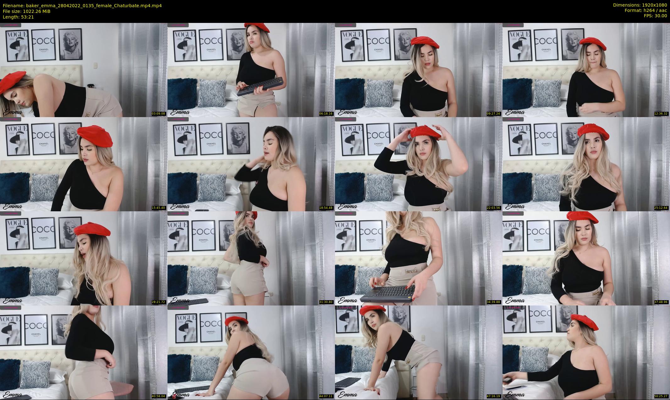 baker_emma — 54 minute Chaturbate female cam show recording, 1080p, Apr 28, 2022