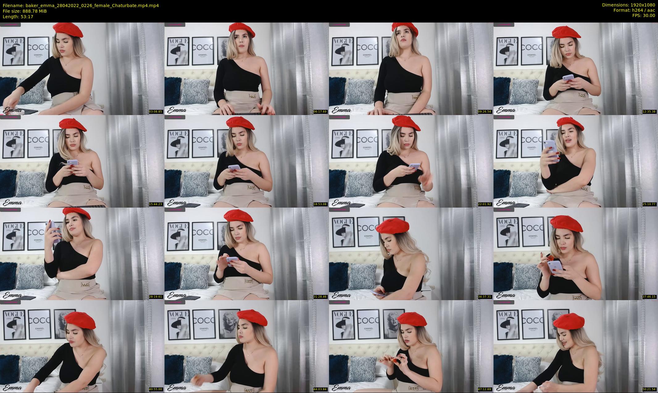 baker_emma — 54 minute Chaturbate female cam show recording, 1080p, Apr 28, 2022