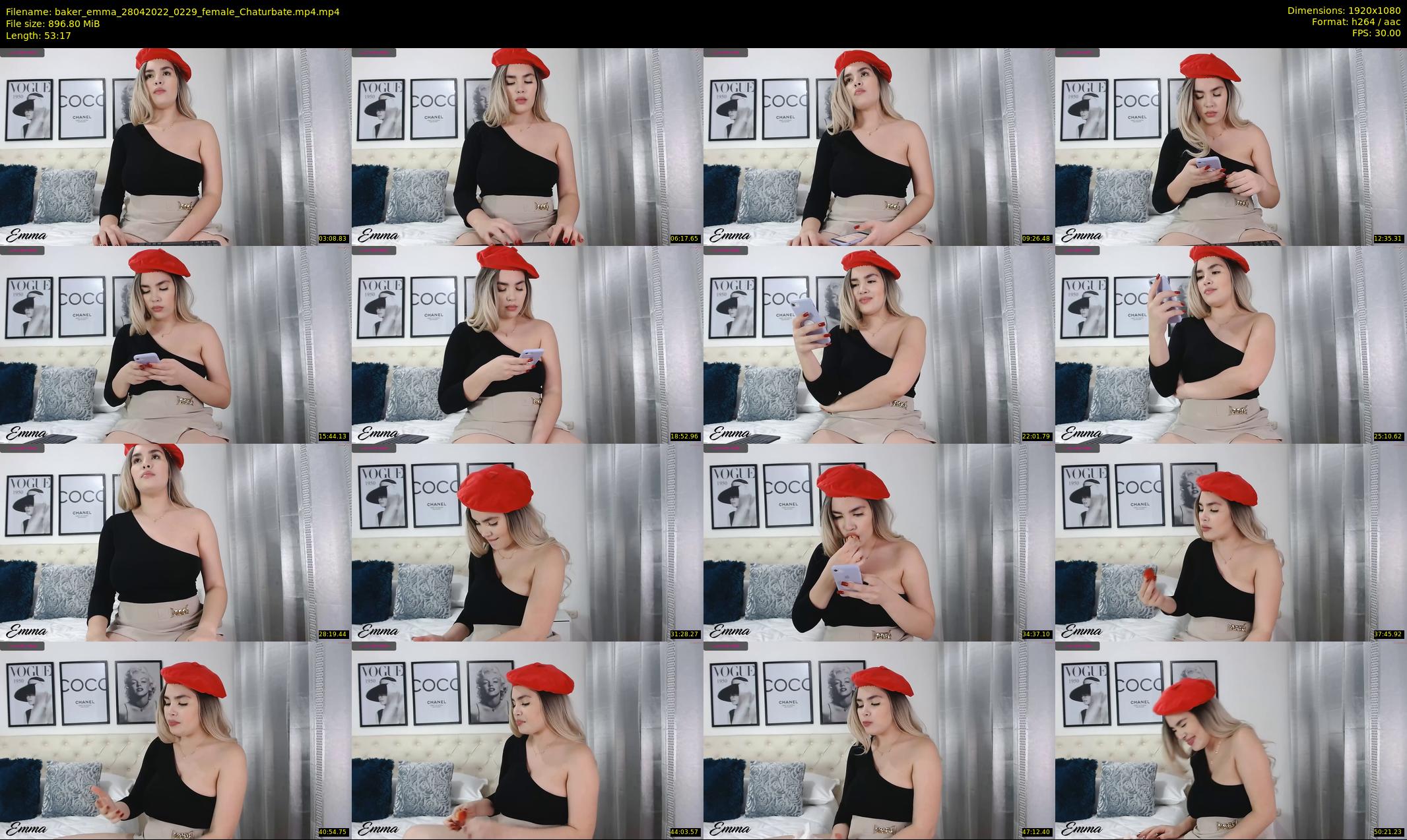 baker_emma — 54 minute Chaturbate female cam show recording, 1080p, Apr 28, 2022
