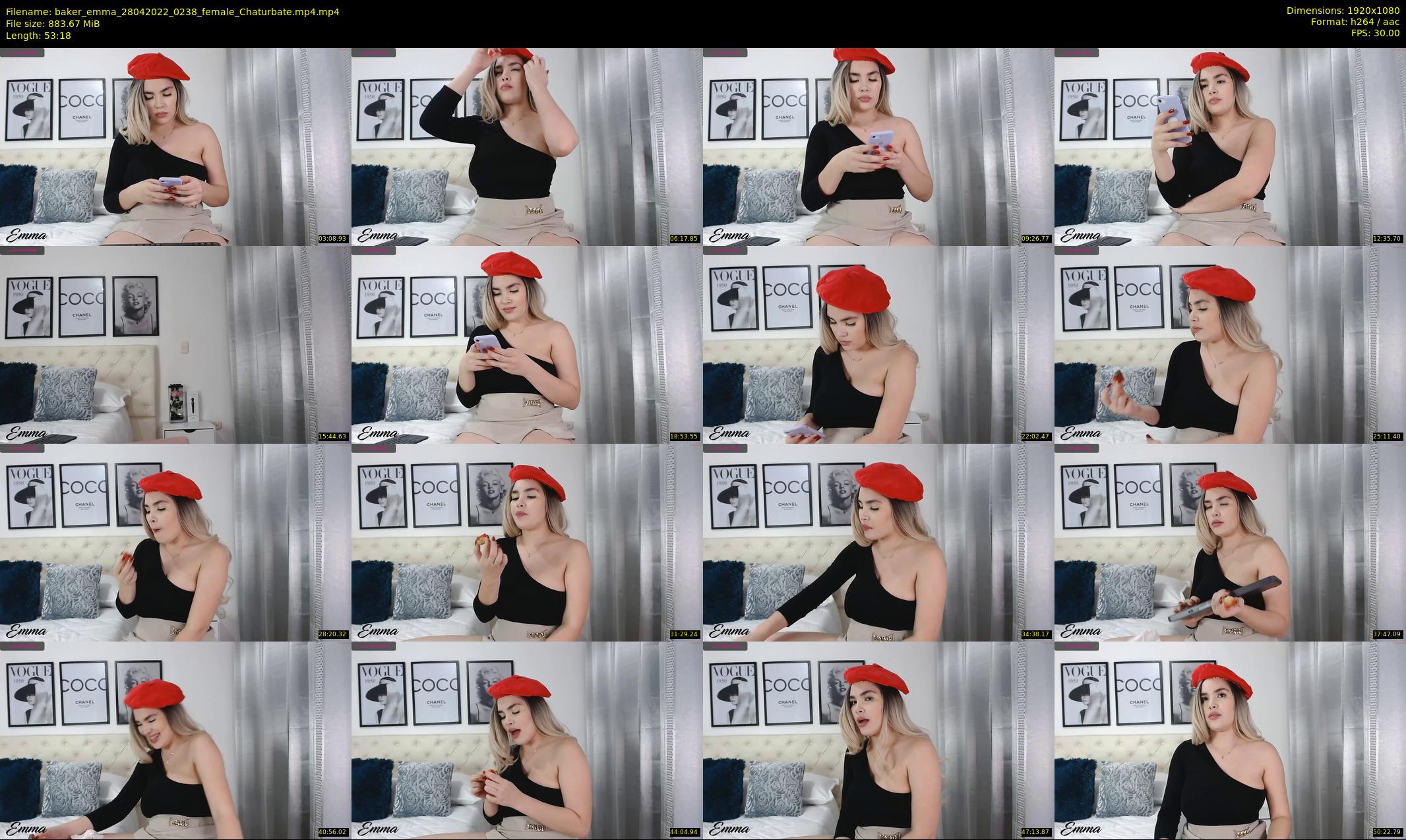 baker_emma — 54 minute Chaturbate female cam show recording, 1080p, Apr 28, 2022