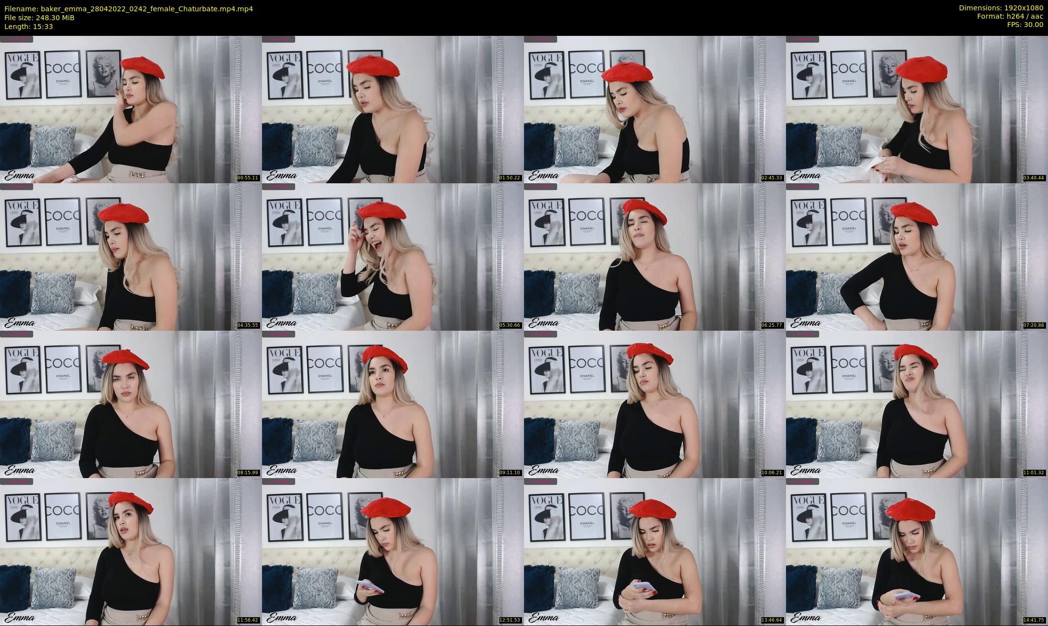 baker_emma — 16 minute Chaturbate female cam show recording, 1080p, Apr 28, 2022