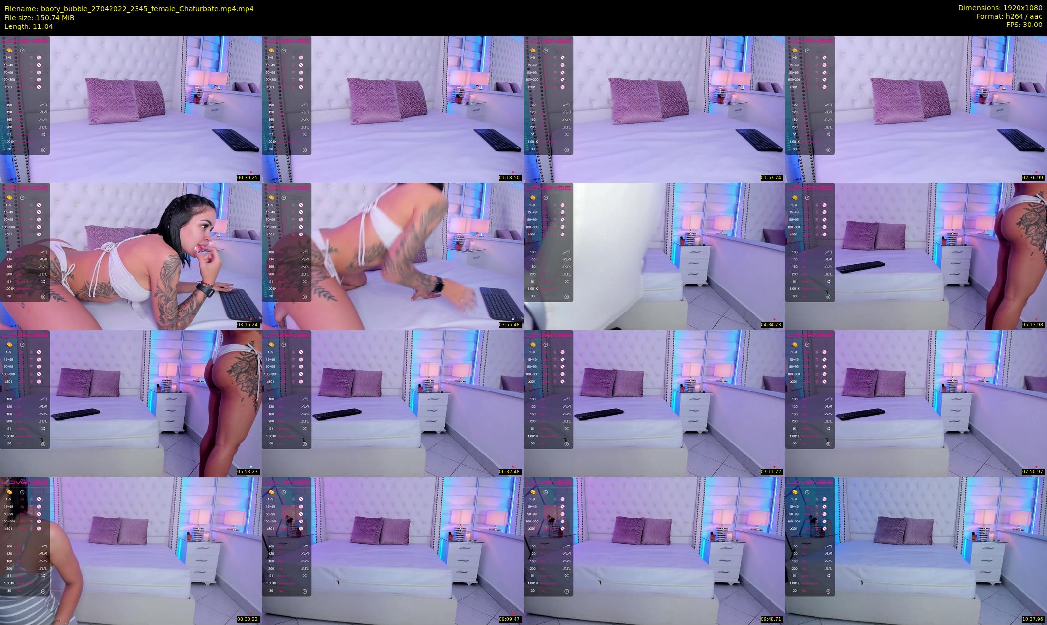 booty_bubble — 12 minute Chaturbate female cam show recording, 1080p, Apr 27, 2022