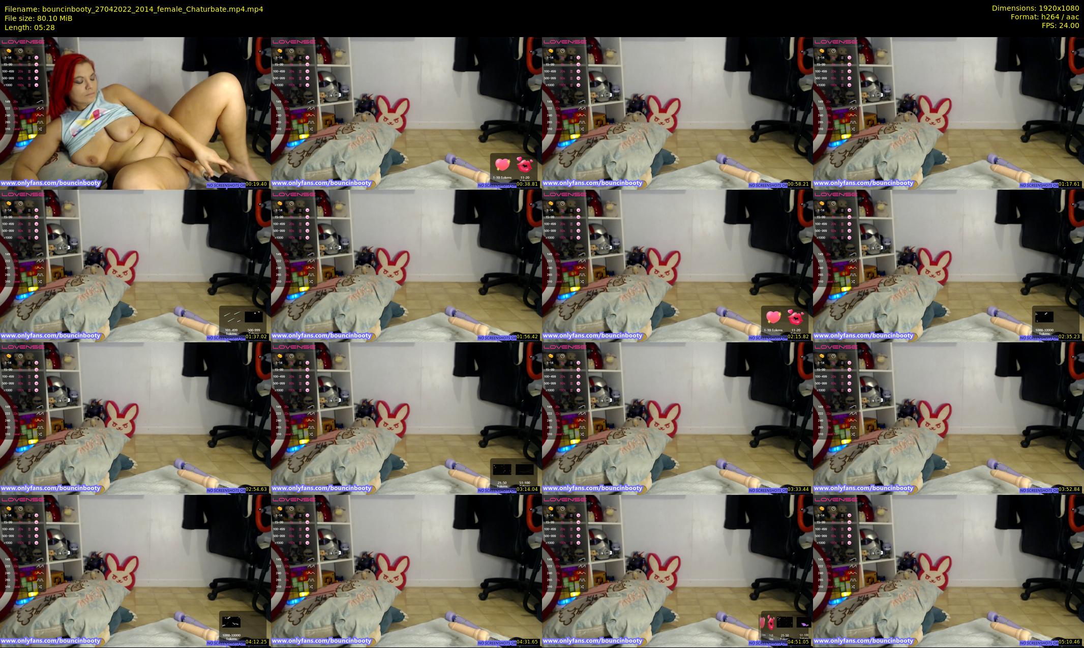bouncinbooty — 6 minute Chaturbate female cam show recording, 1080p, Apr 27, 2022