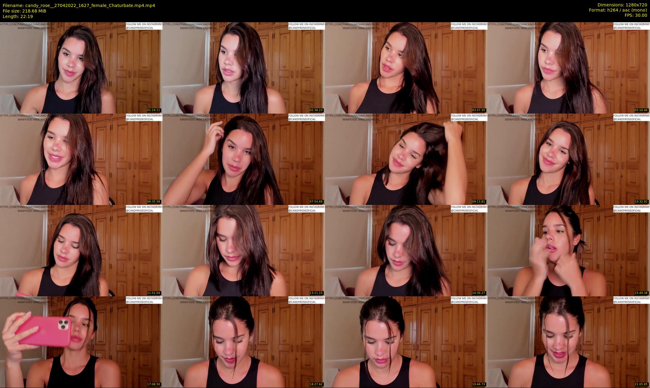 candy_rose_ — 23 minute Chaturbate female cam show recording, 720p, Apr 27, 2022