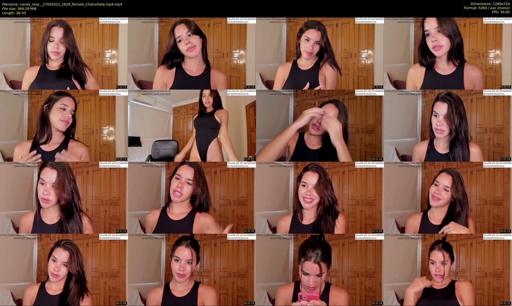 candy_rose_ — 37 minute Chaturbate female cam show recording, 720p, Apr 27, 2022