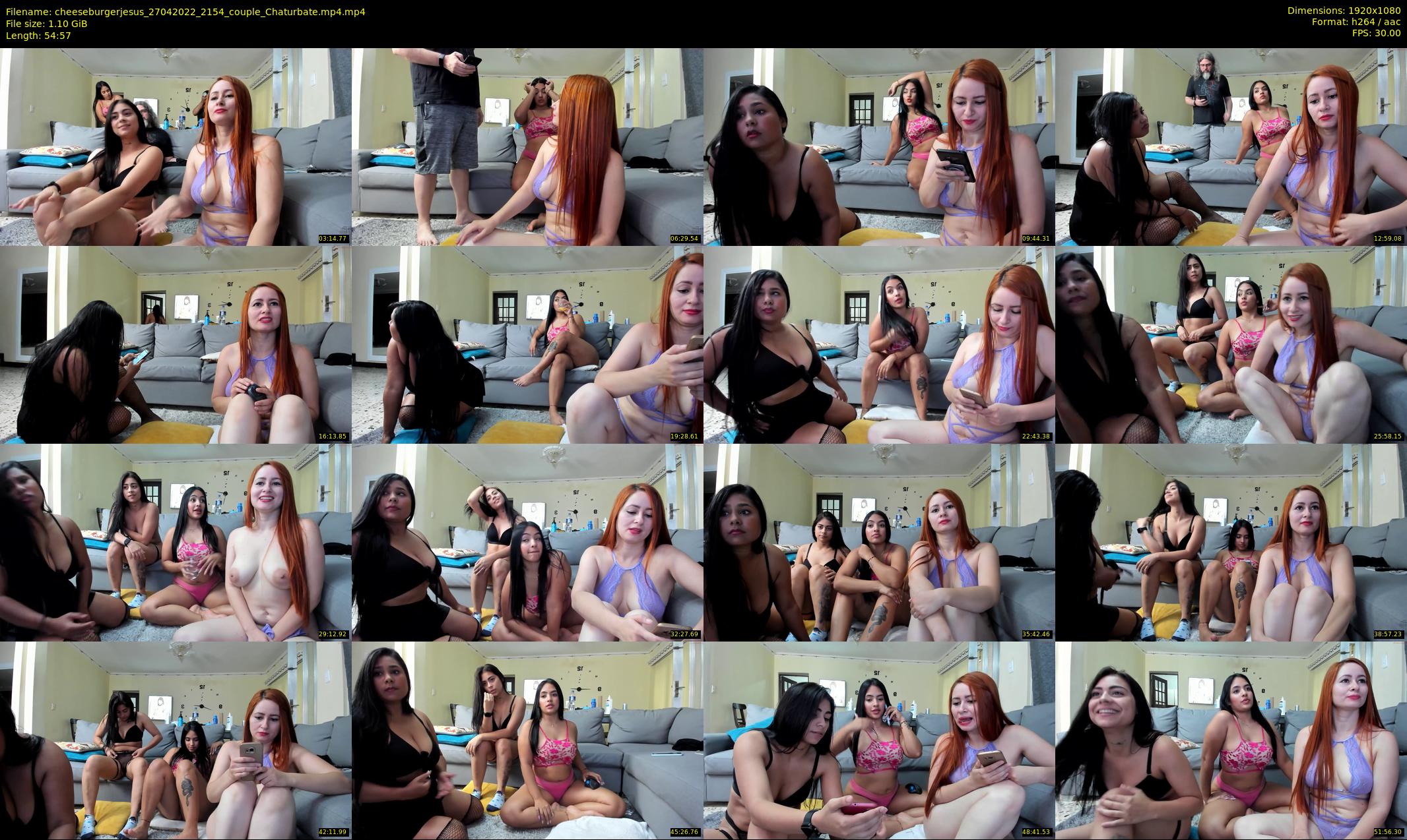 cheeseburgerjesus — 55 minute Chaturbate couple cam show recording, 1080p, Apr 27, 2022