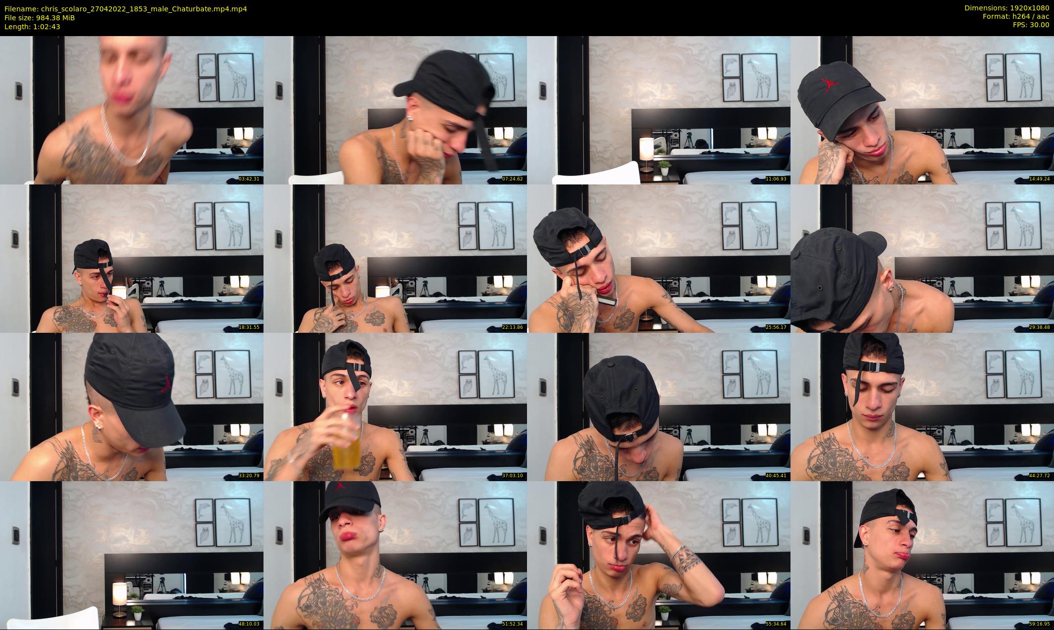 chris_scolaro — 63 minute Chaturbate male cam show recording, 1080p, Apr 27, 2022