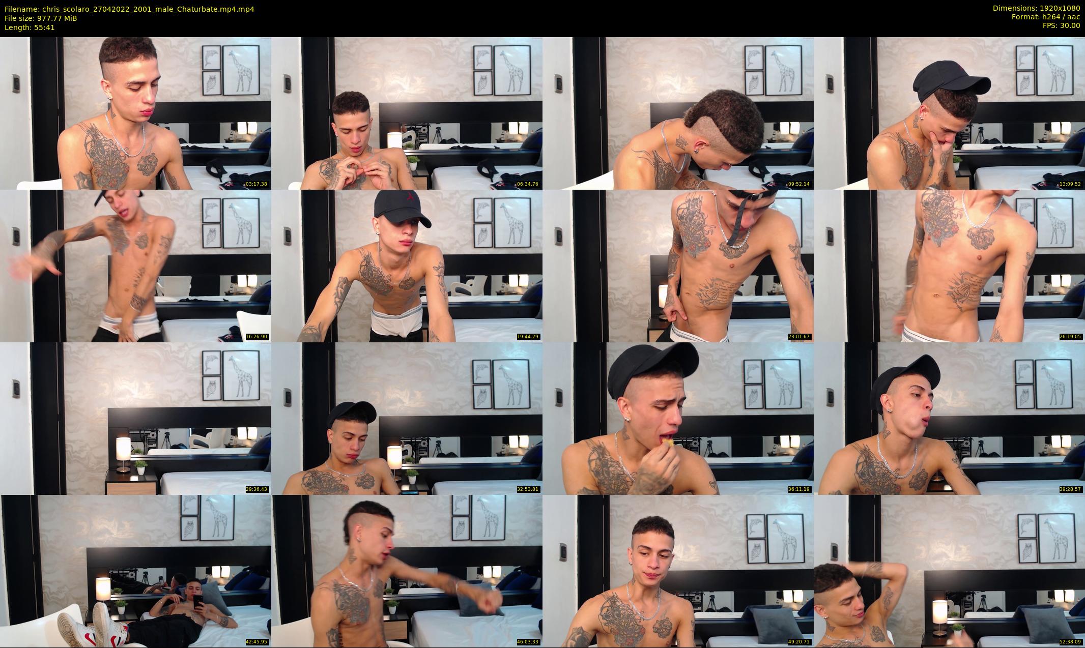 chris_scolaro — 56 minute Chaturbate male cam show recording, 1080p, Apr 27, 2022