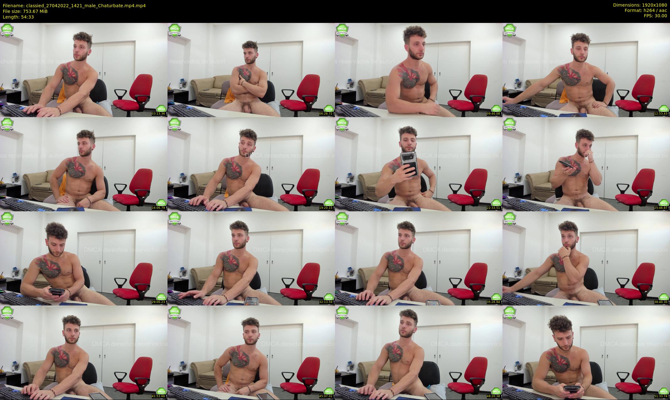 classied — 55 minute Chaturbate male cam show recording, 1080p, Apr 27, 2022