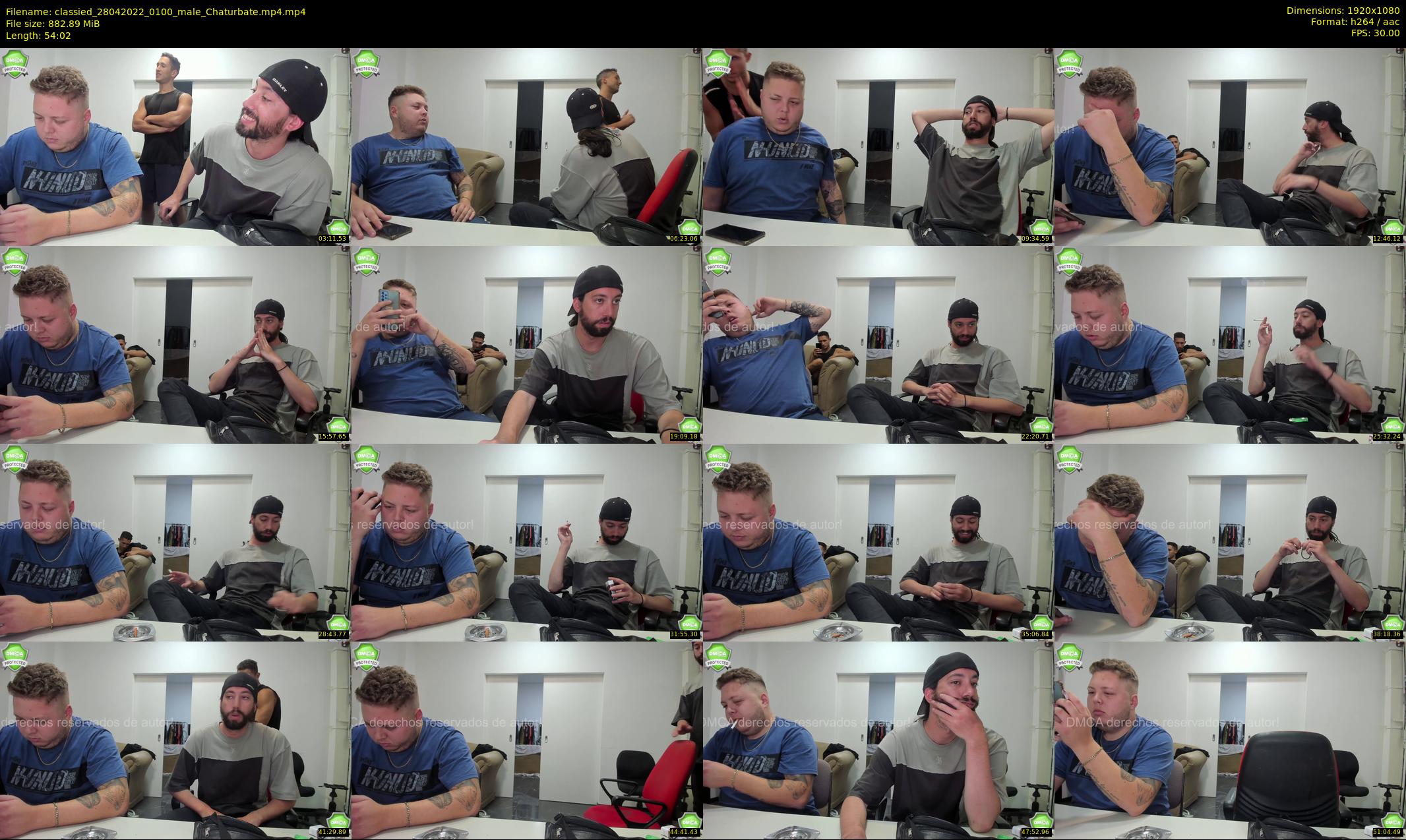 classied — 55 minute Chaturbate male cam show recording, 1080p, Apr 28, 2022