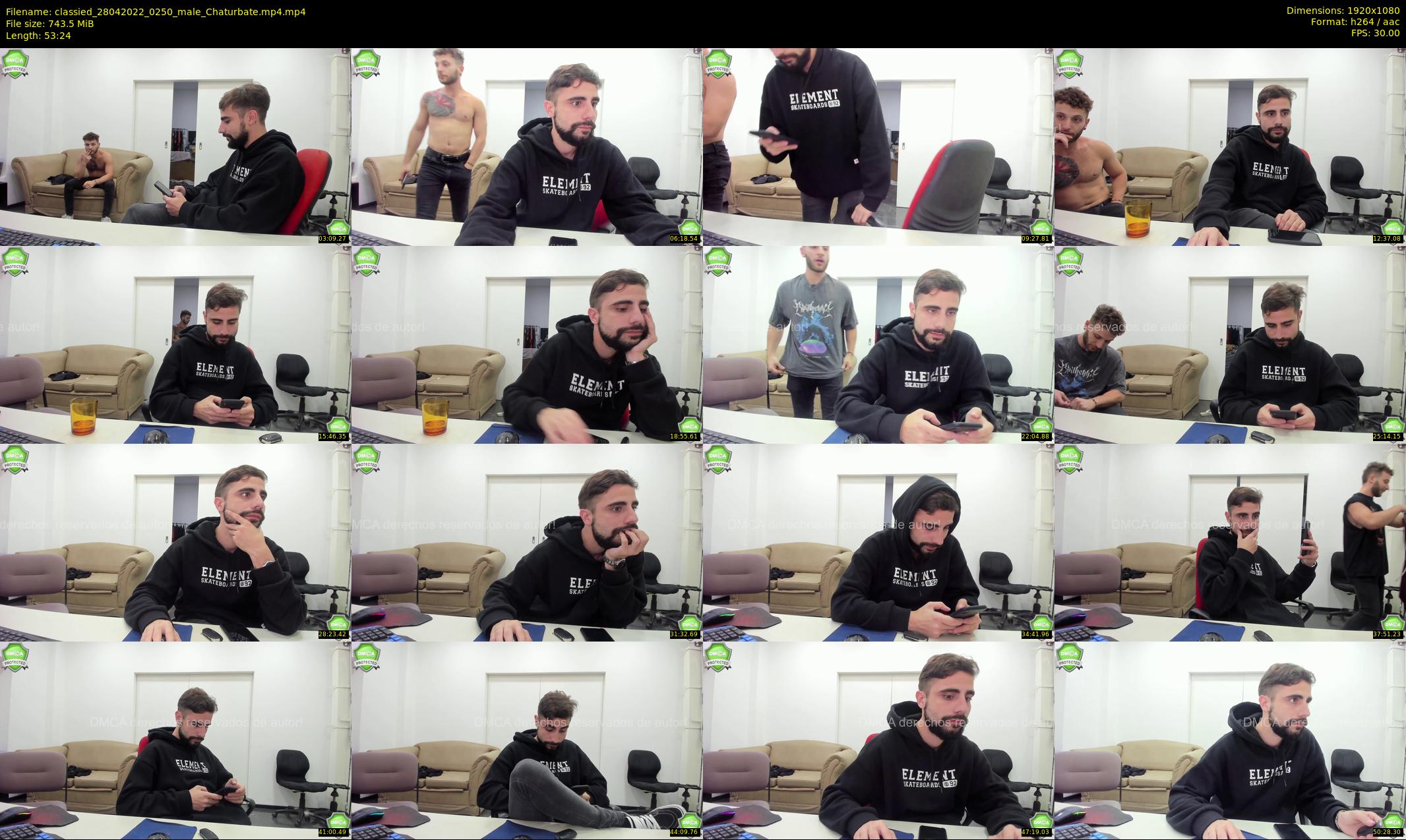 classied — 54 minute Chaturbate male cam show recording, 1080p, Apr 28, 2022