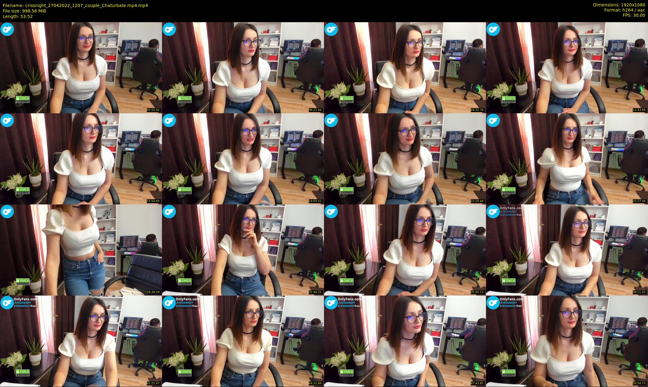 crissnight — 54 minute Chaturbate female cam show recording, 1080p, Apr 27, 2022