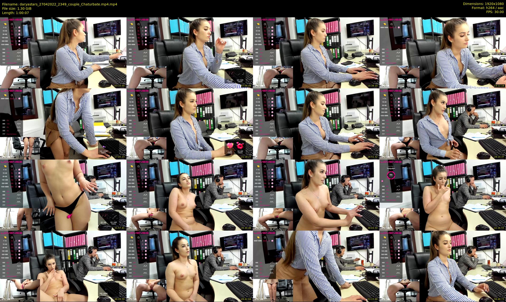 daryastars — 61 minute Chaturbate couple cam show recording, 1080p, Apr 27, 2022