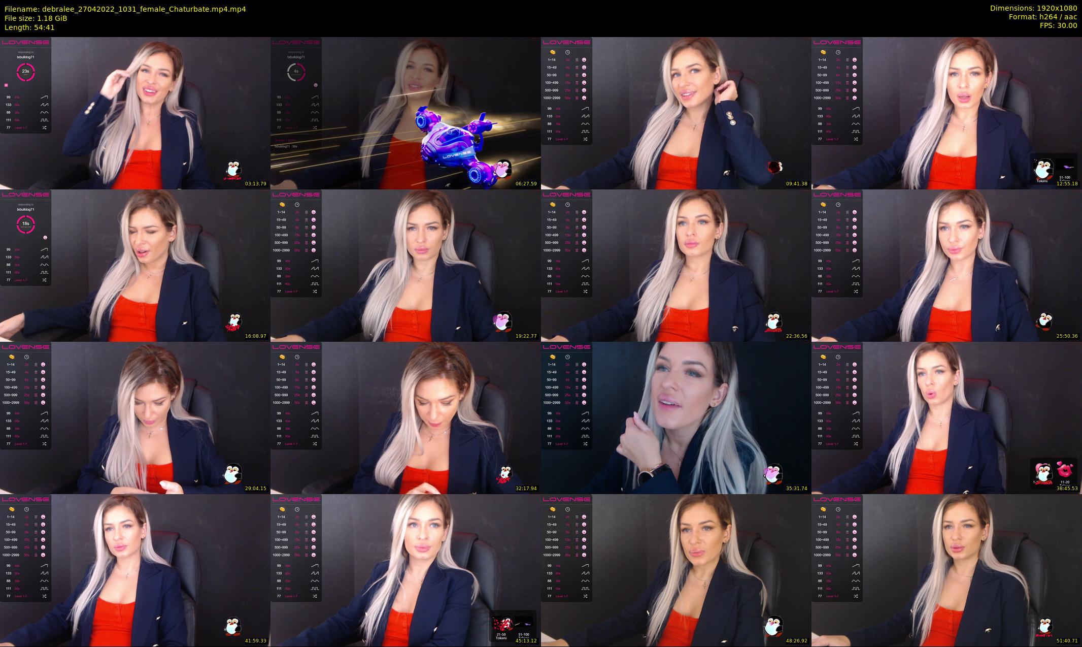 debralee — 55 minute Chaturbate female cam show recording, 1080p, Apr 27, 2022