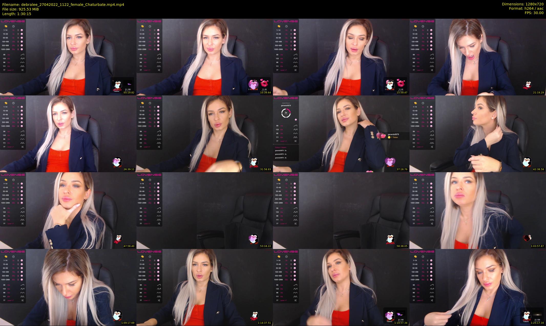 debralee — 91 minute Chaturbate female cam show recording, 720p, Apr 27, 2022