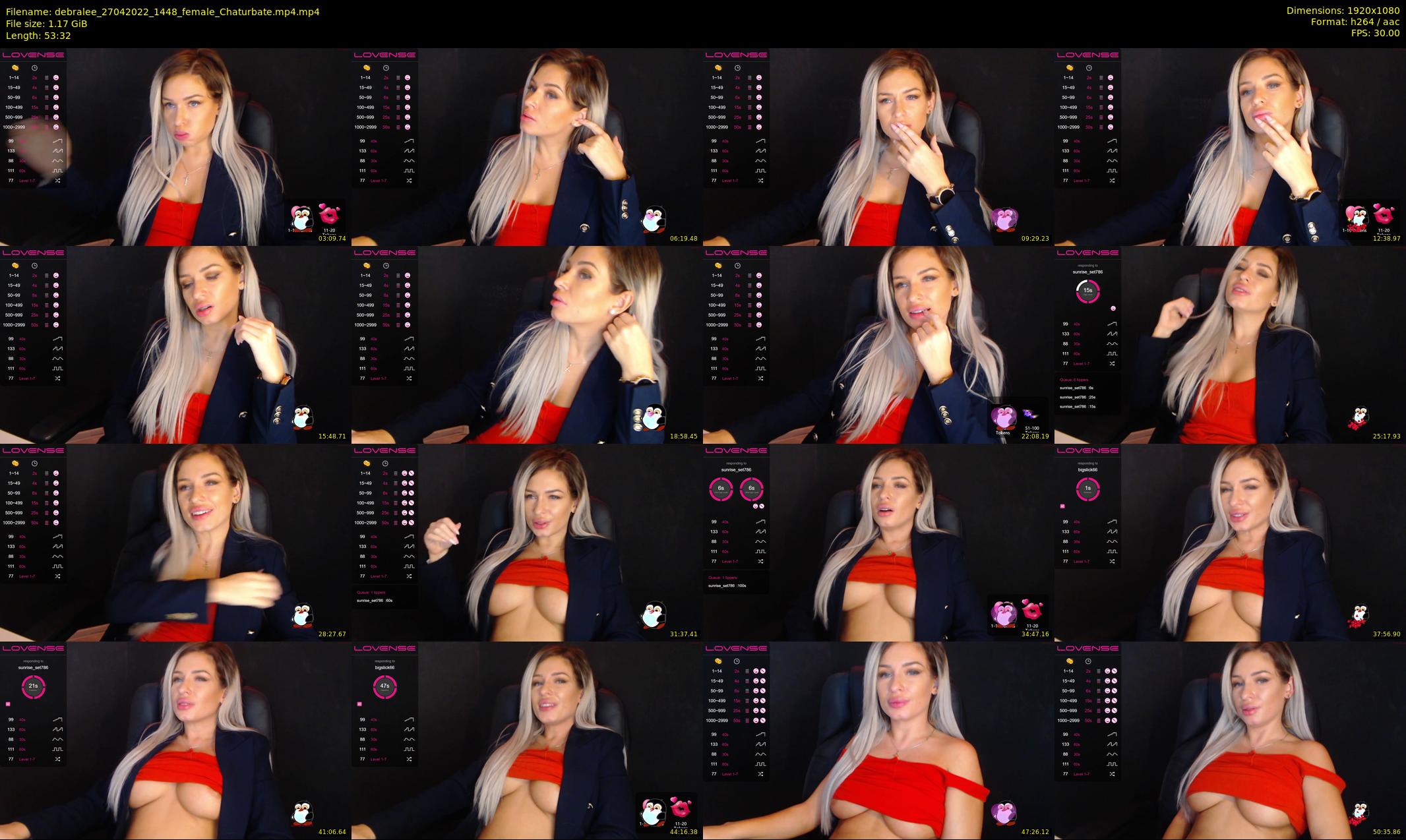 debralee — 54 minute Chaturbate female cam show recording, 1080p, Apr 27, 2022