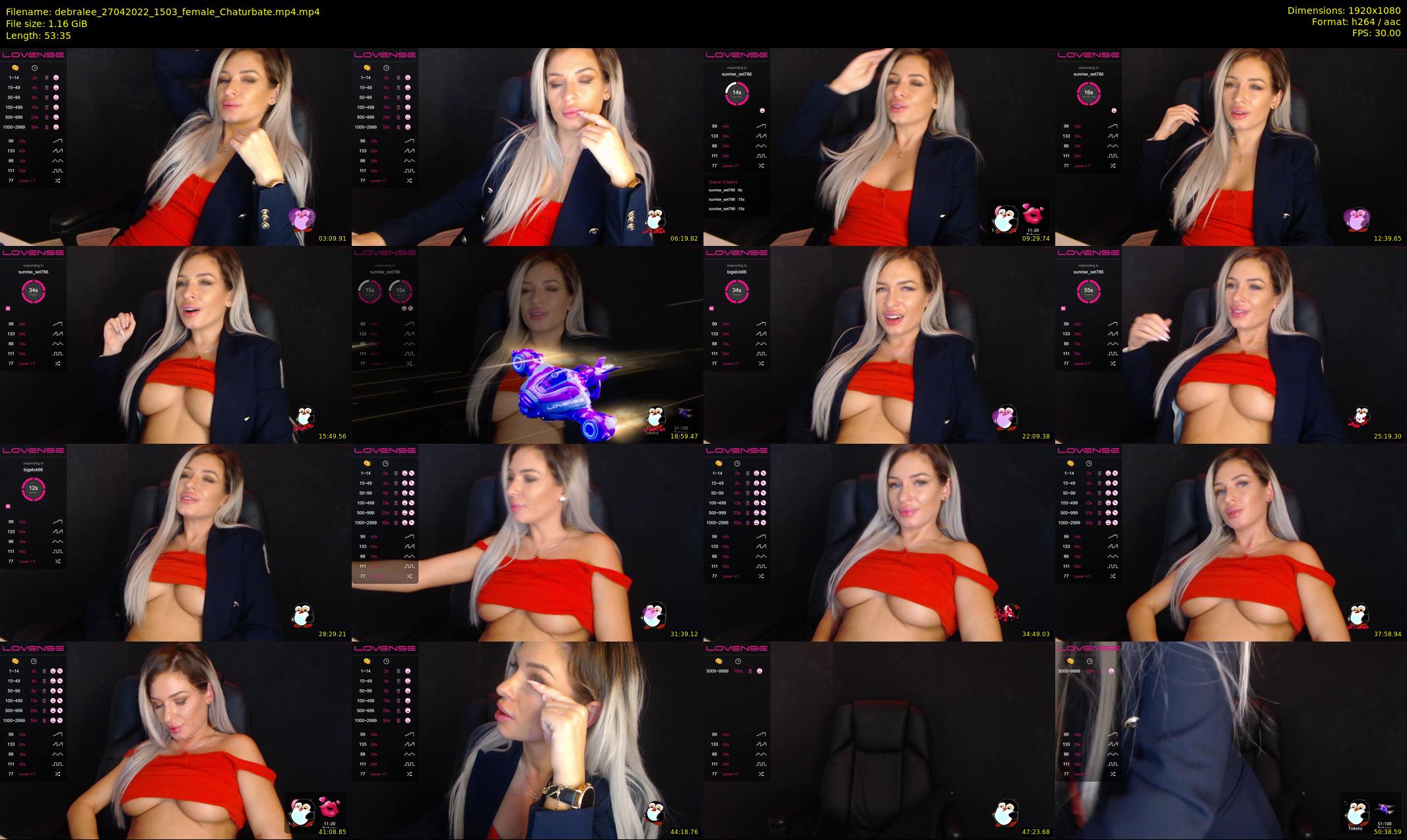 debralee — 54 minute Chaturbate female cam show recording, 1080p, Apr 27, 2022