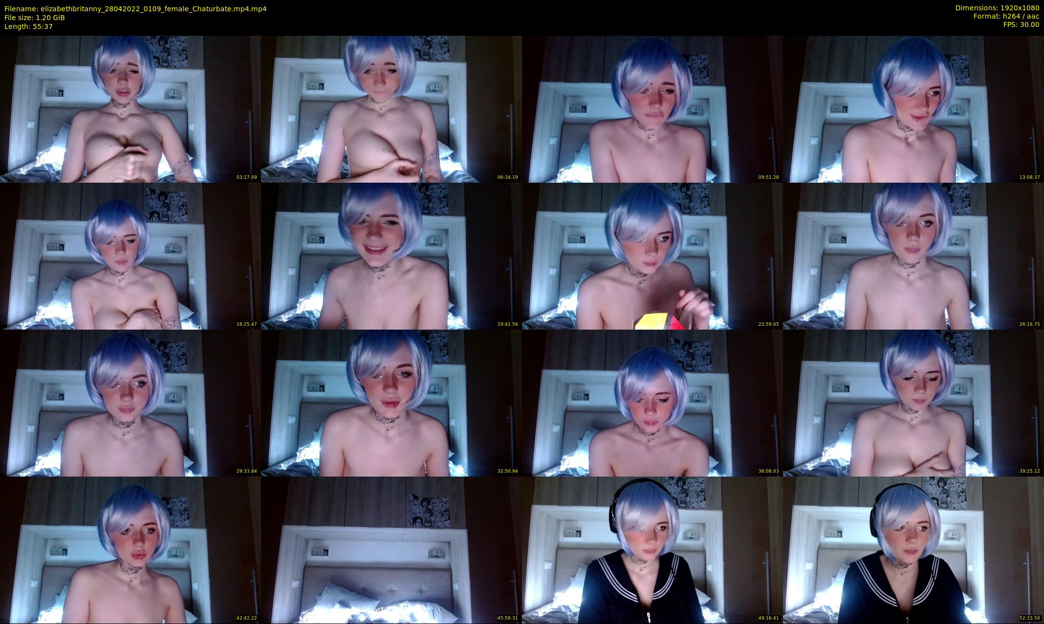 elizabethbritanny — 56 minute Chaturbate female cam show recording, 1080p, Apr 28, 2022