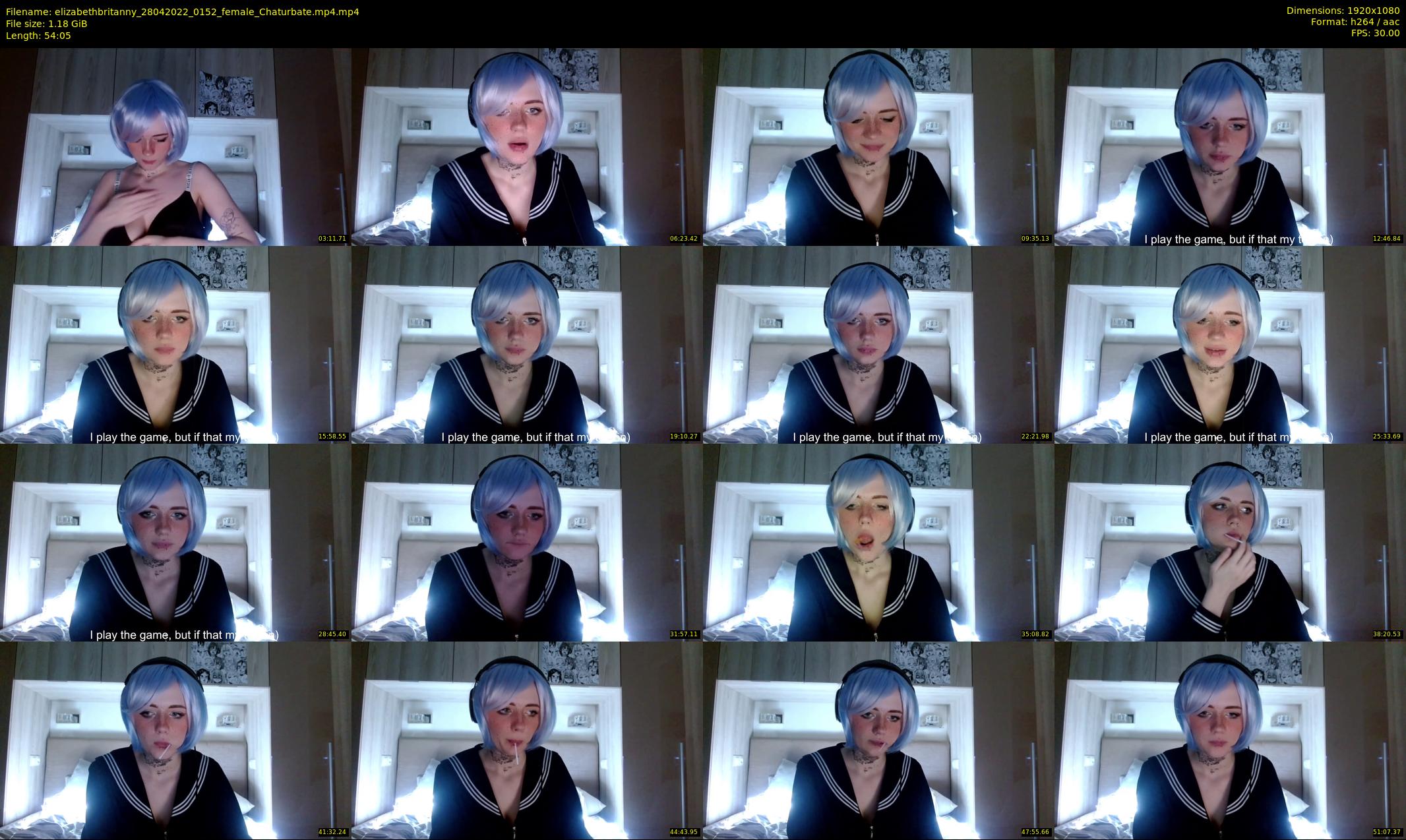 elizabethbritanny — 55 minute Chaturbate female cam show recording, 1080p, Apr 28, 2022