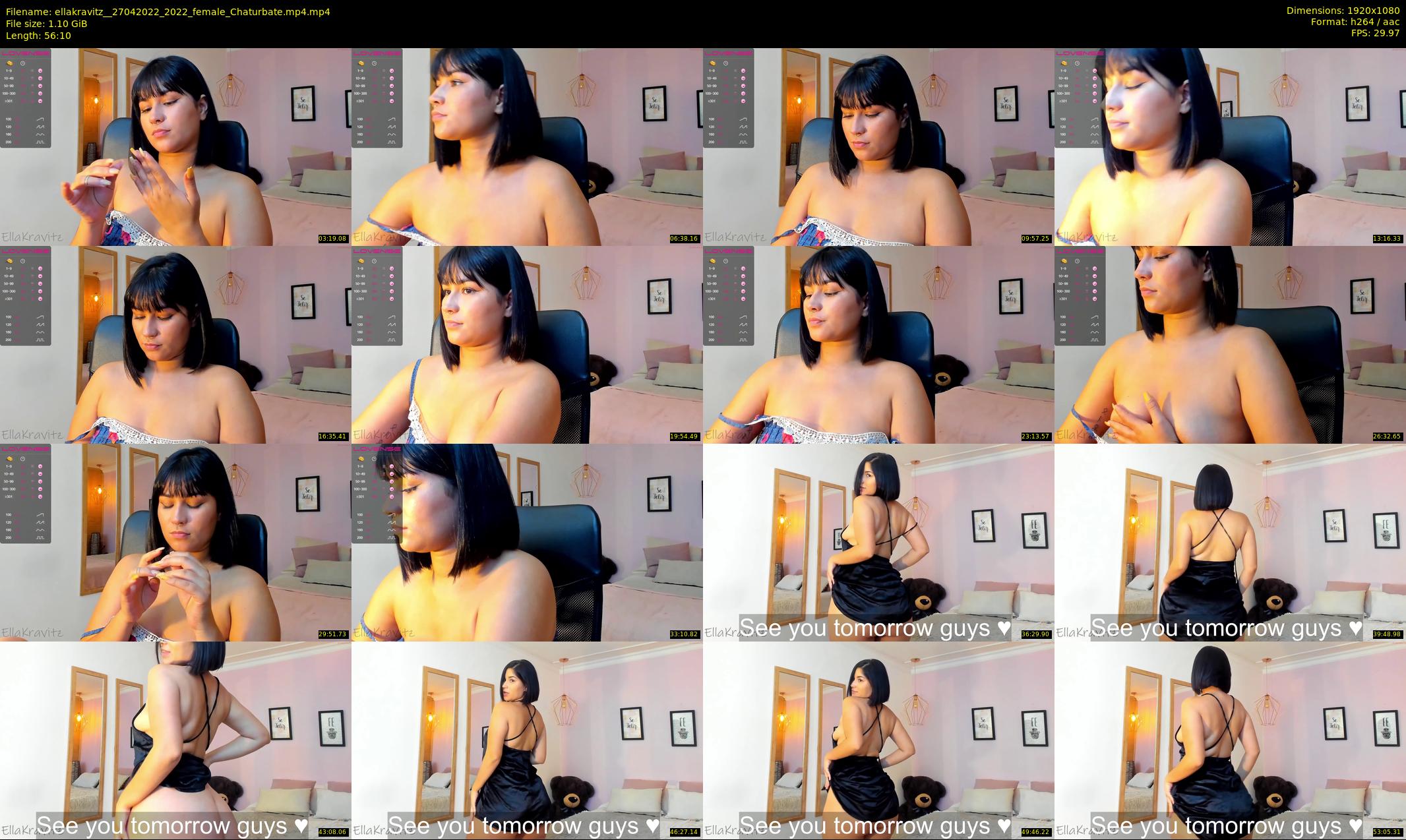 ellakravitz_ — 57 minute Chaturbate female cam show recording, 1080p, Apr 27, 2022