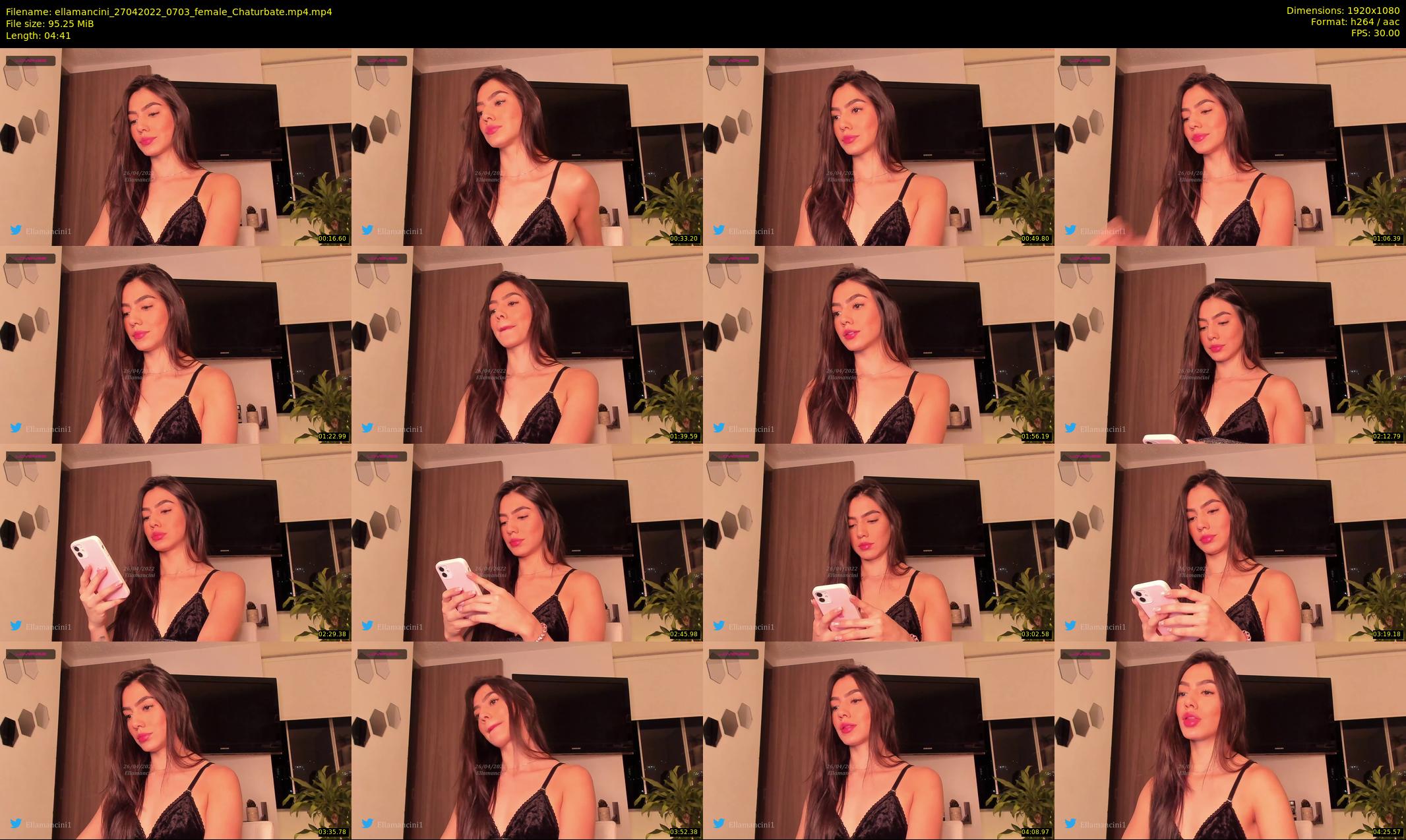 ellamancini — 5 minute Chaturbate female cam show recording, 1080p, Apr 27, 2022