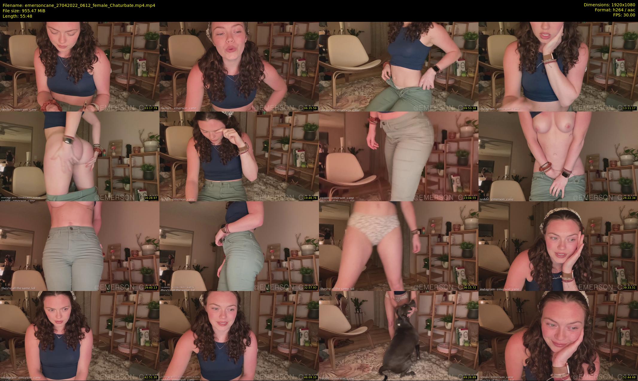 emersoncane — 56 minute Chaturbate female cam show recording, 1080p, Apr 27, 2022