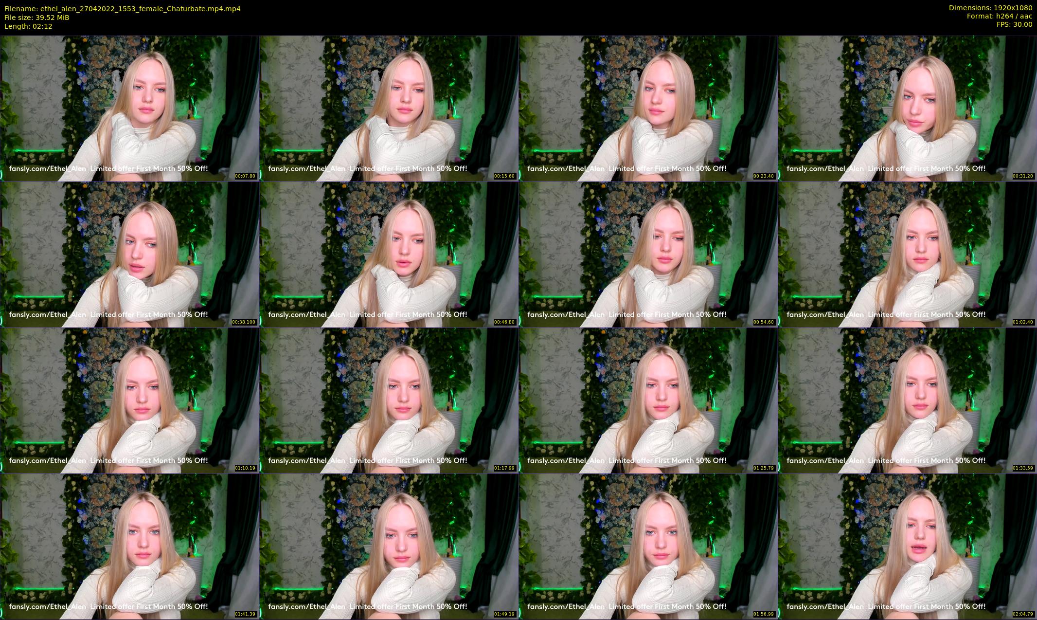 ethel_alen — 3 minute Chaturbate female cam show recording, 1080p, Apr 27, 2022
