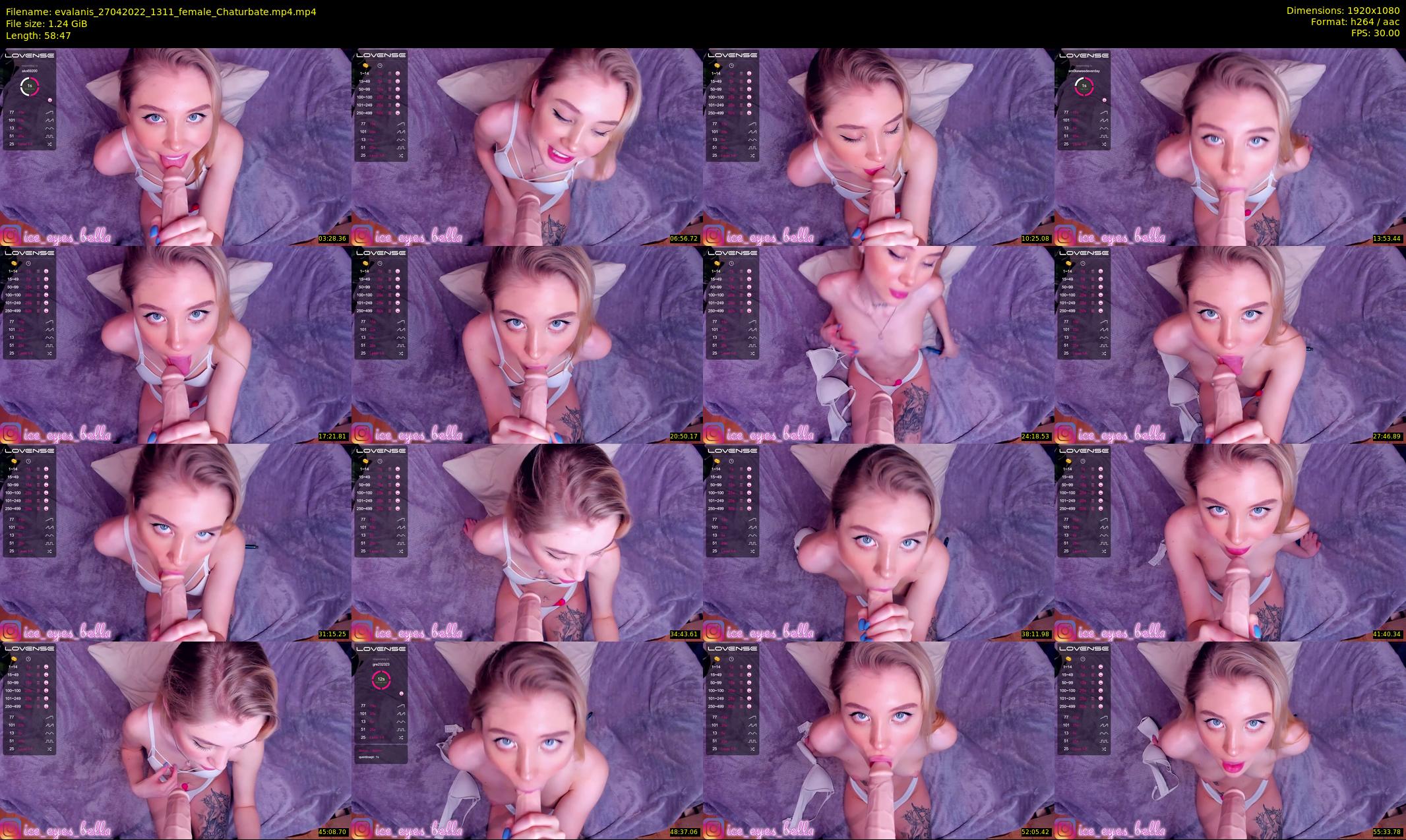 evalanis — 59 minute Chaturbate couple cam show recording, 1080p, Apr 27, 2022