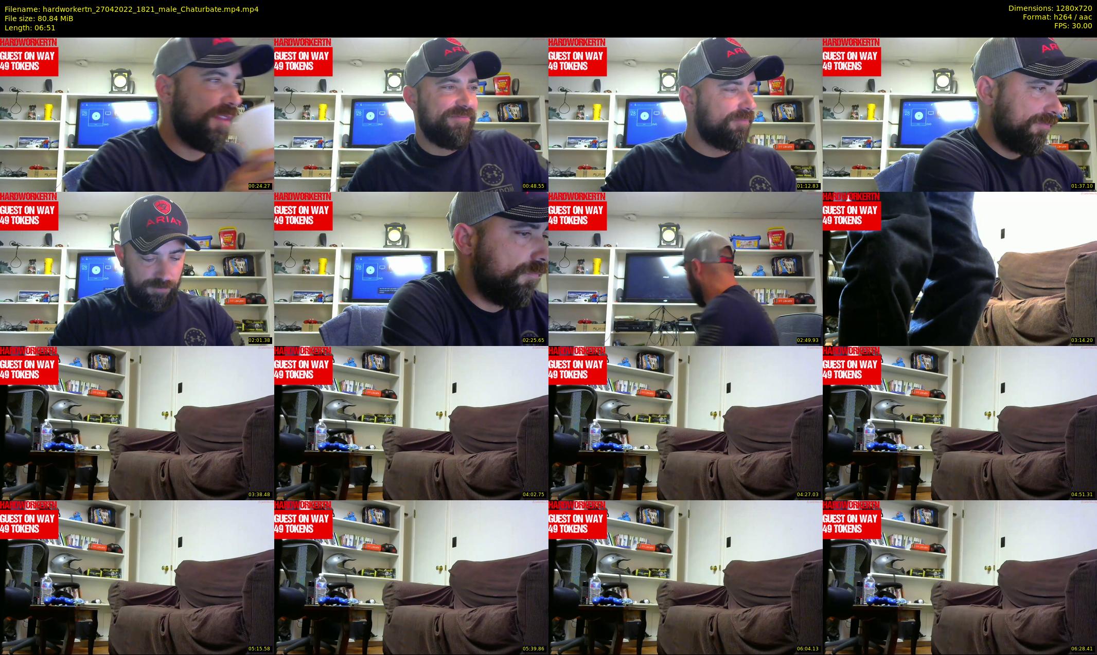 hardworkertn — 7 minute Chaturbate male cam show recording, 720p, Apr 27, 2022