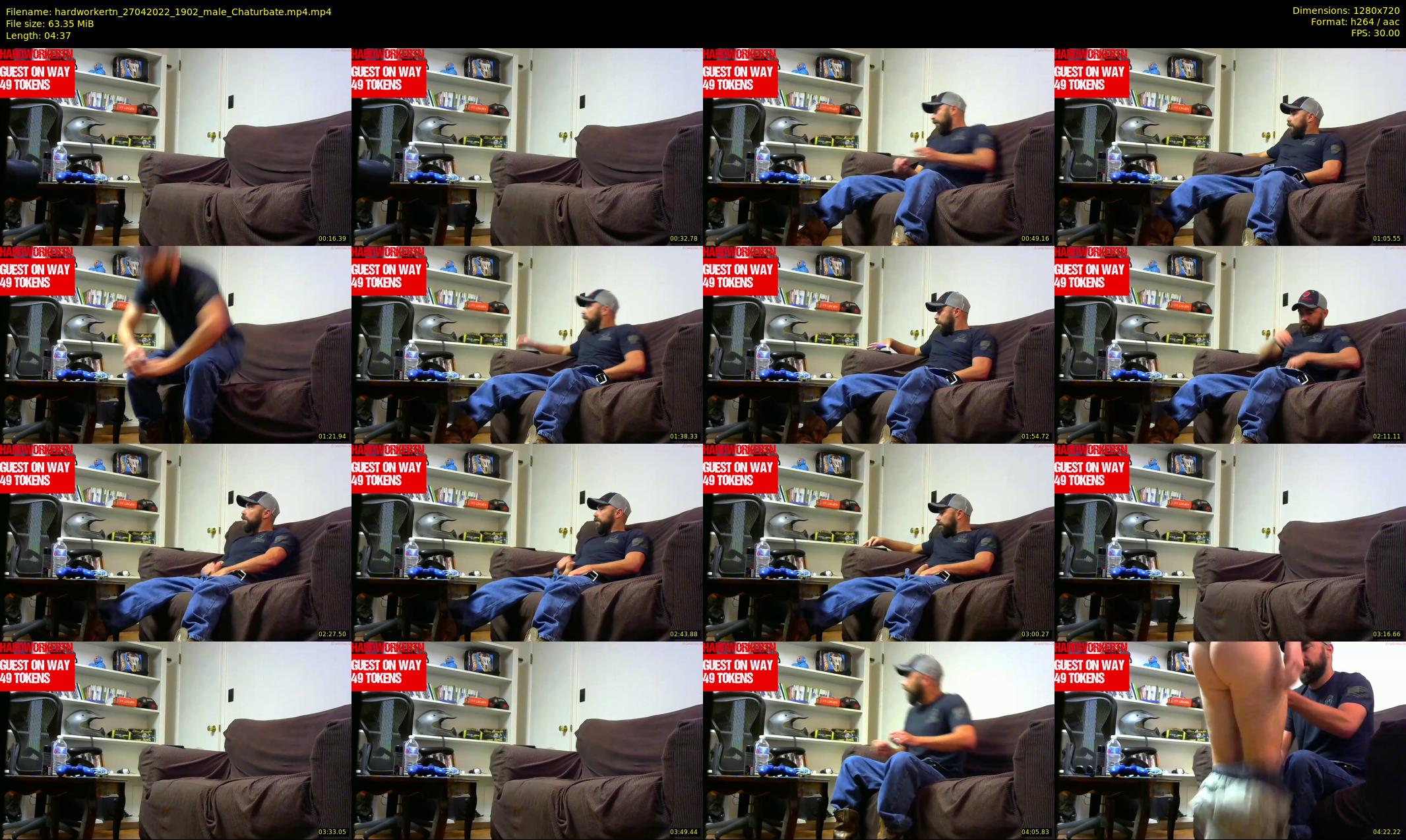hardworkertn — 5 minute Chaturbate male cam show recording, 720p, Apr 27, 2022
