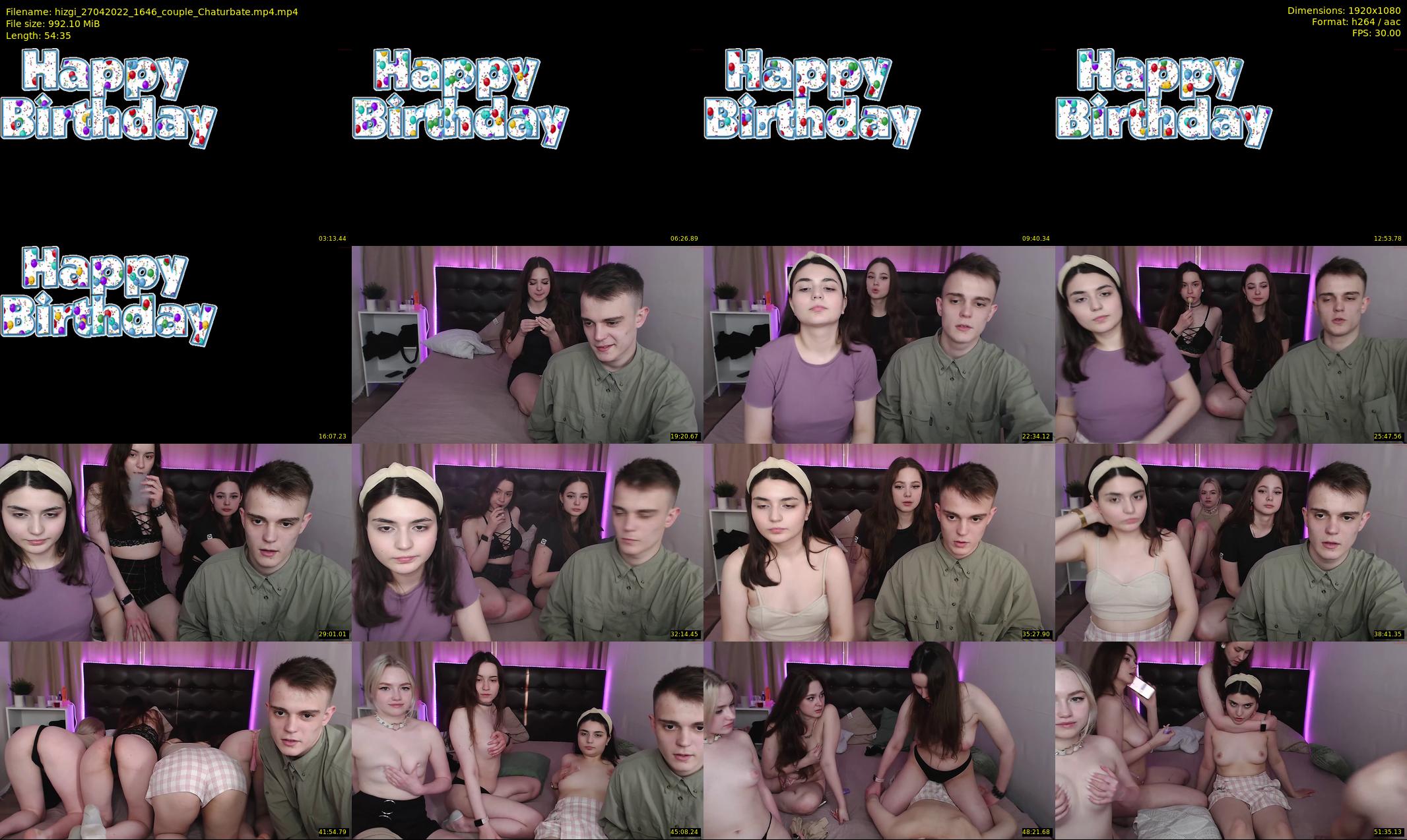 hizgi — 55 minute Chaturbate couple cam show recording, 1080p, Apr 27, 2022