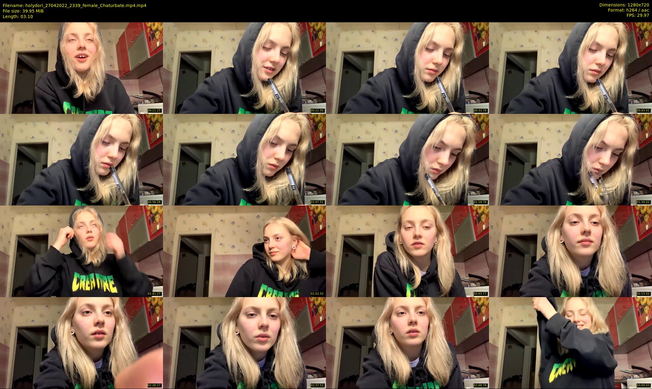 holydori — 4 minute Chaturbate female cam show recording, 720p, Apr 27, 2022