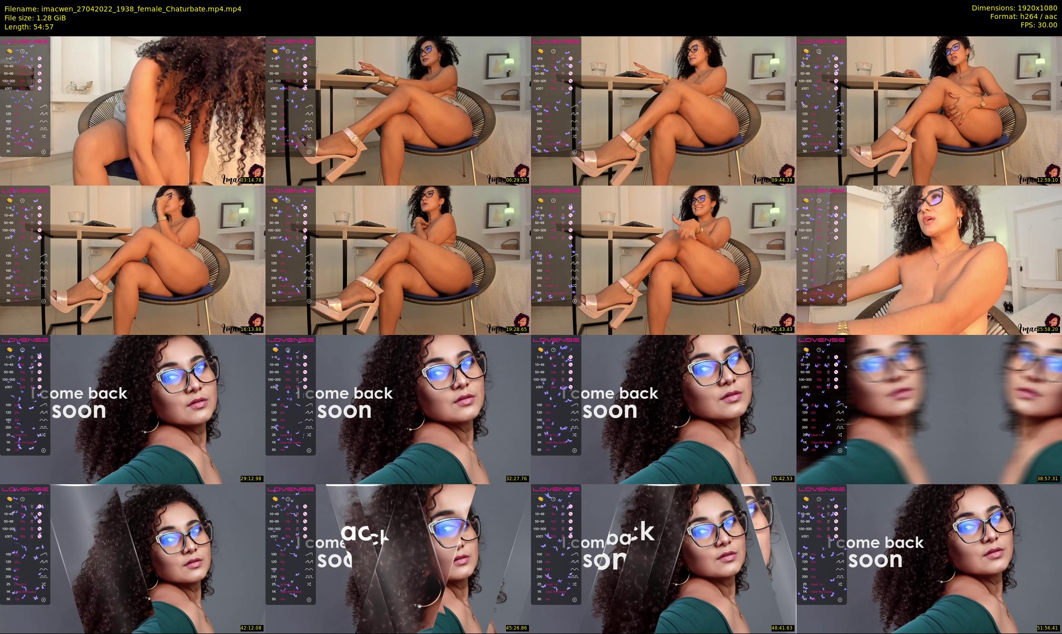 imacwen — 55 minute Chaturbate female cam show recording, 1080p, Apr 27, 2022