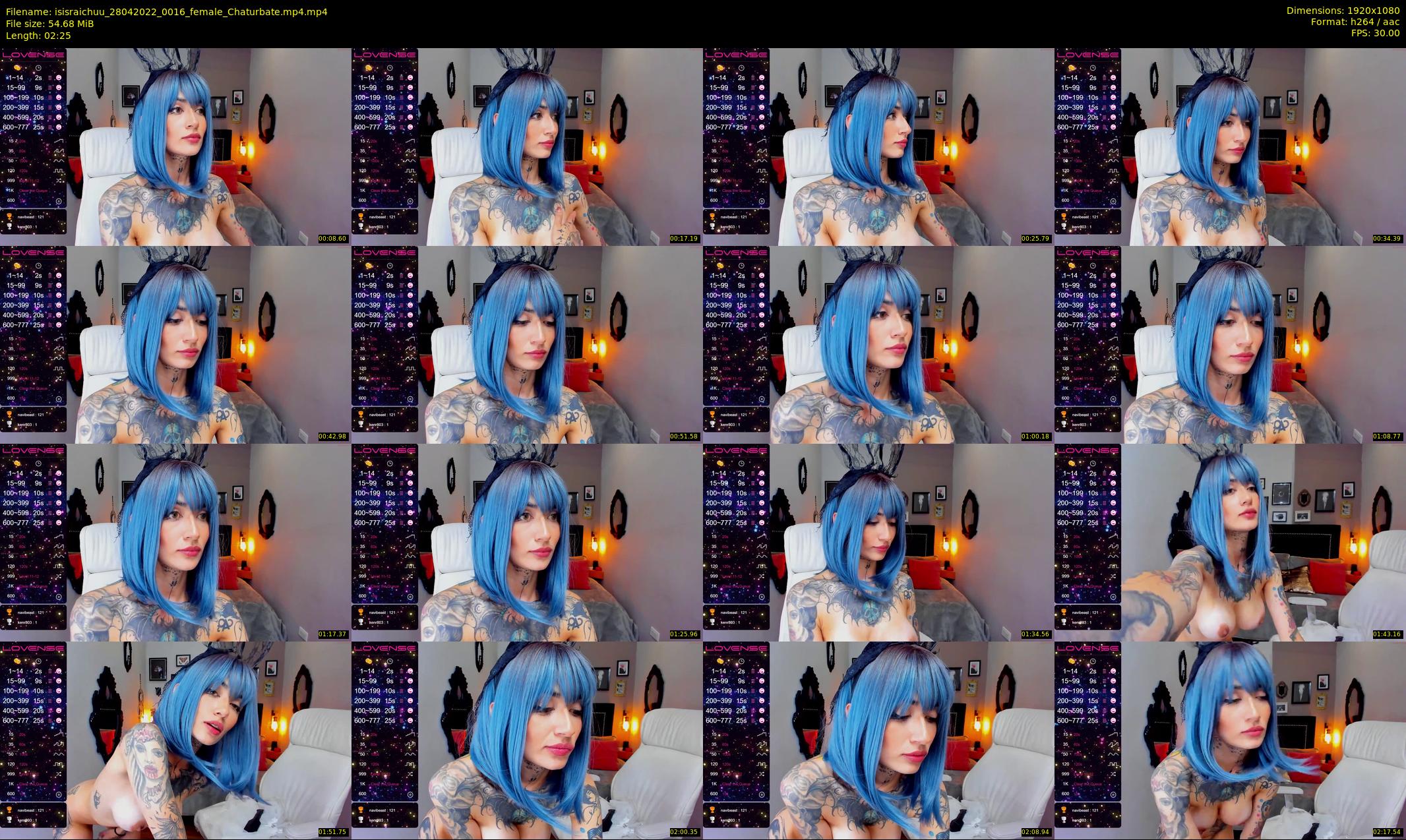isisraichuu — 3 minute Chaturbate female cam show recording, 1080p, Apr 28, 2022
