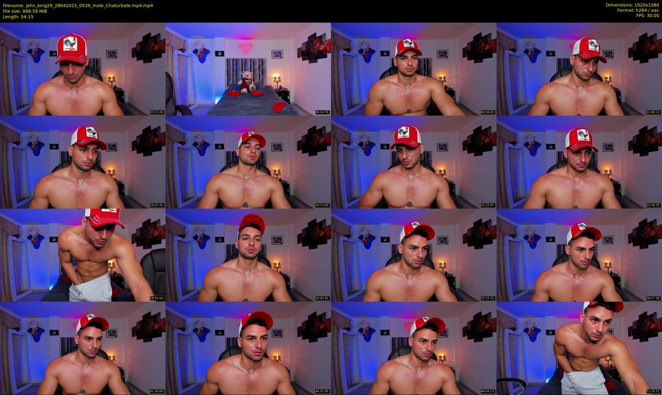john_king29 — 55 minute Chaturbate male cam show recording, 1080p, Apr 28, 2022
