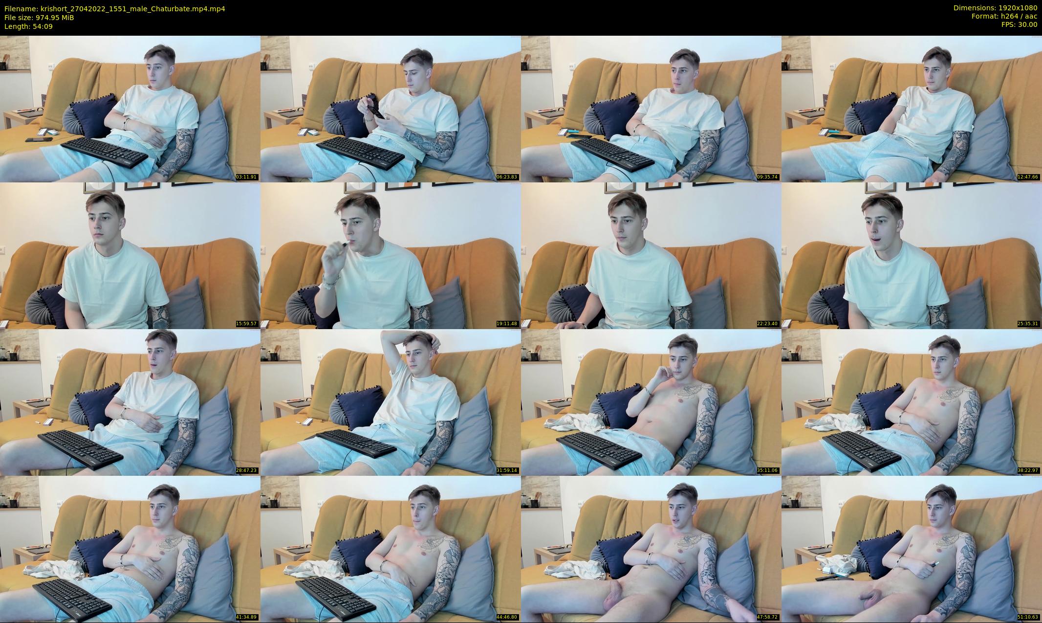 krishort — 55 minute Chaturbate male cam show recording, 1080p, Apr 27, 2022