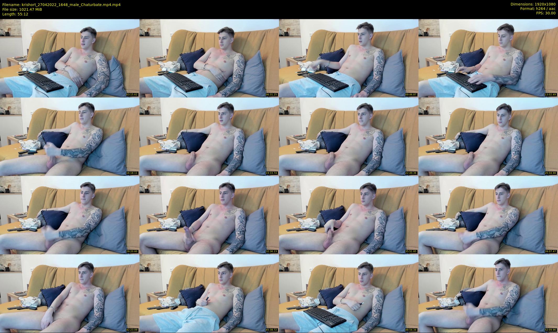 krishort — 56 minute Chaturbate male cam show recording, 1080p, Apr 27, 2022