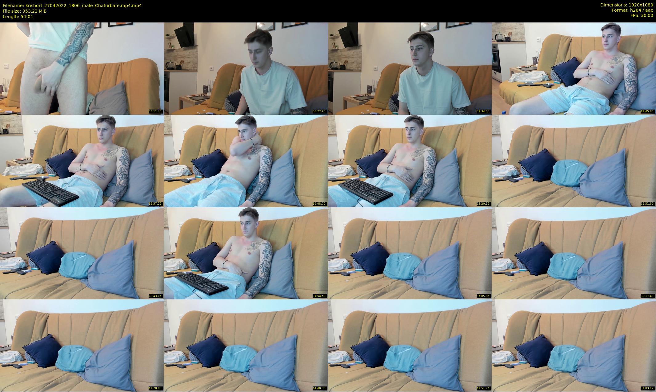 krishort — 55 minute Chaturbate male cam show recording, 1080p, Apr 27, 2022