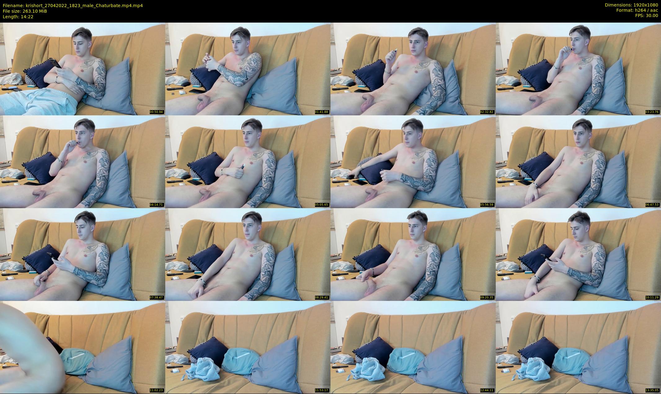 krishort — 15 minute Chaturbate male cam show recording, 1080p, Apr 27, 2022